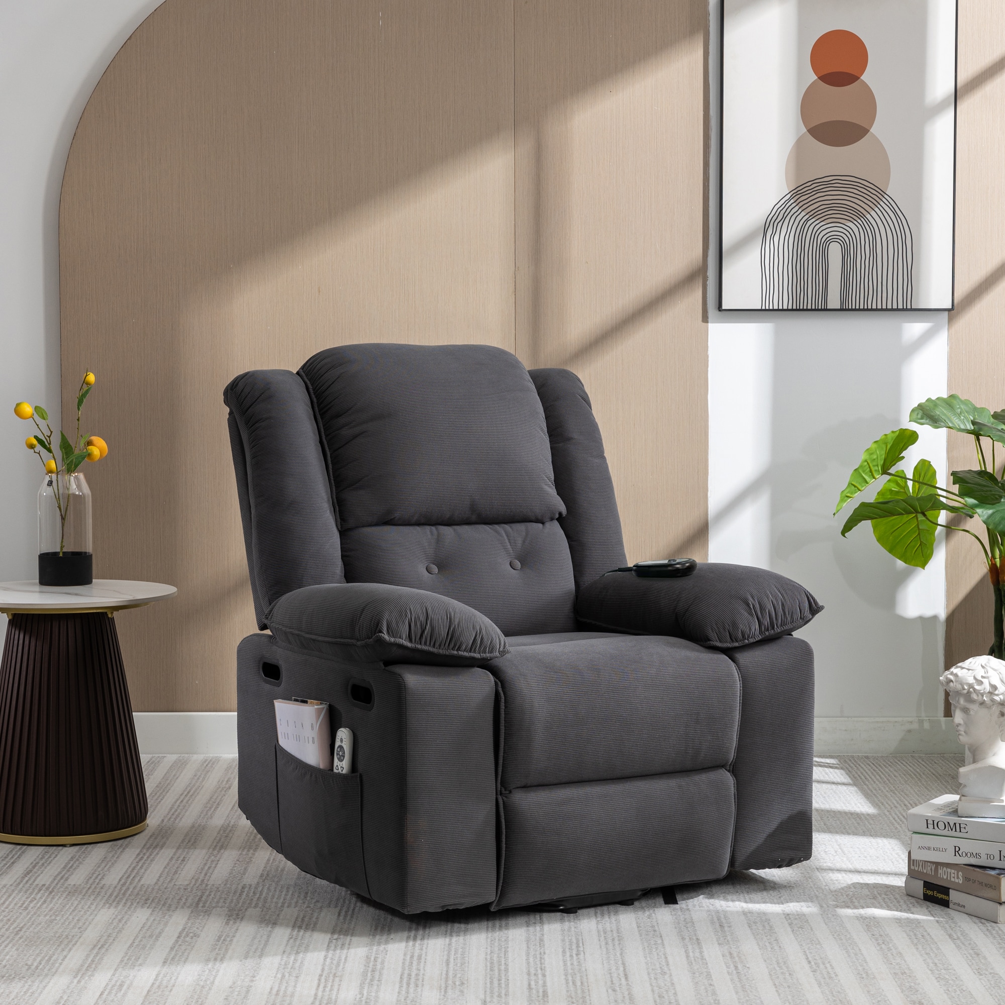 LOVMOR SF-L-N719P243150E Massage Recliner Power Lift Chair for Elderly with Adjustable Massage and Heating Function