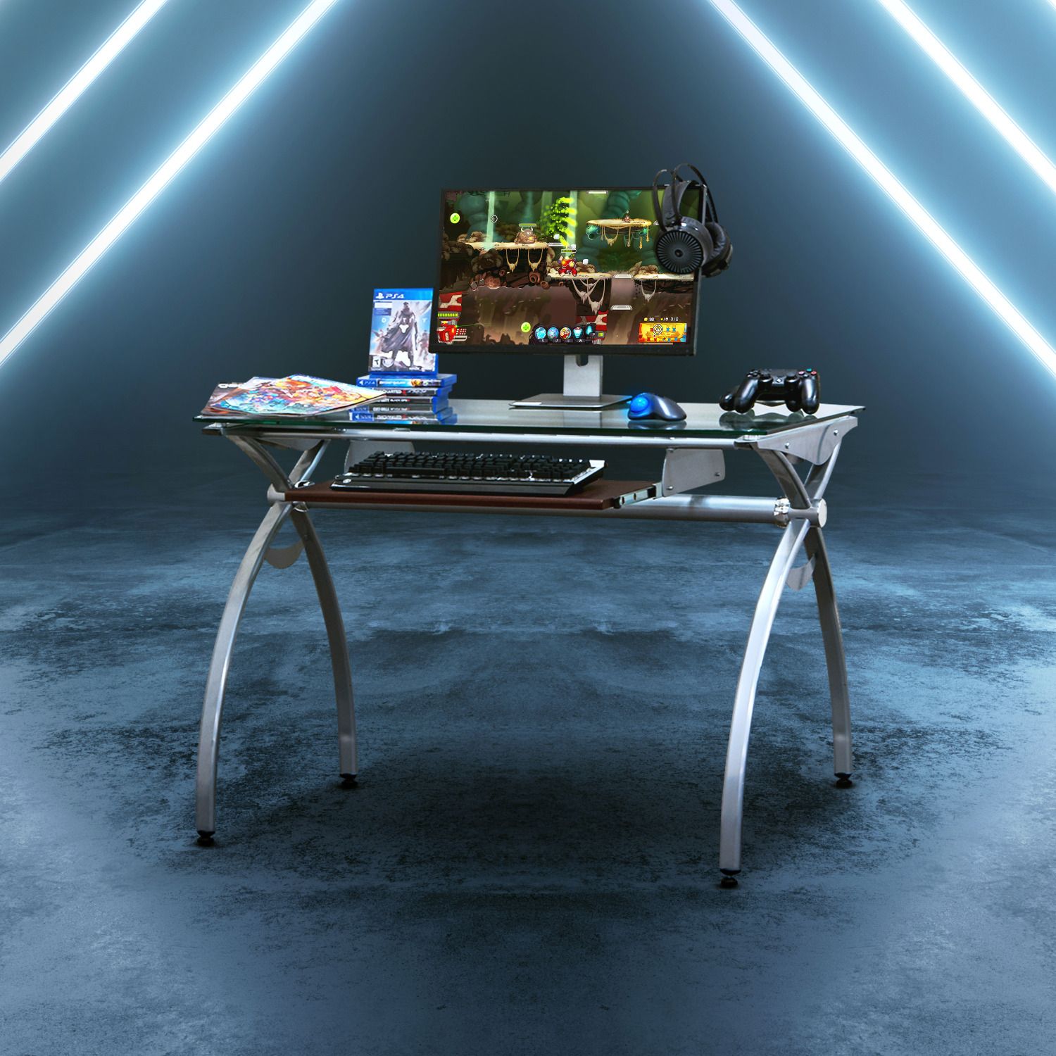 JASMODER RTA-00397B-GLS 22.50-Inches Multiple colors/finishes Modern/Contemporary Writing desk
