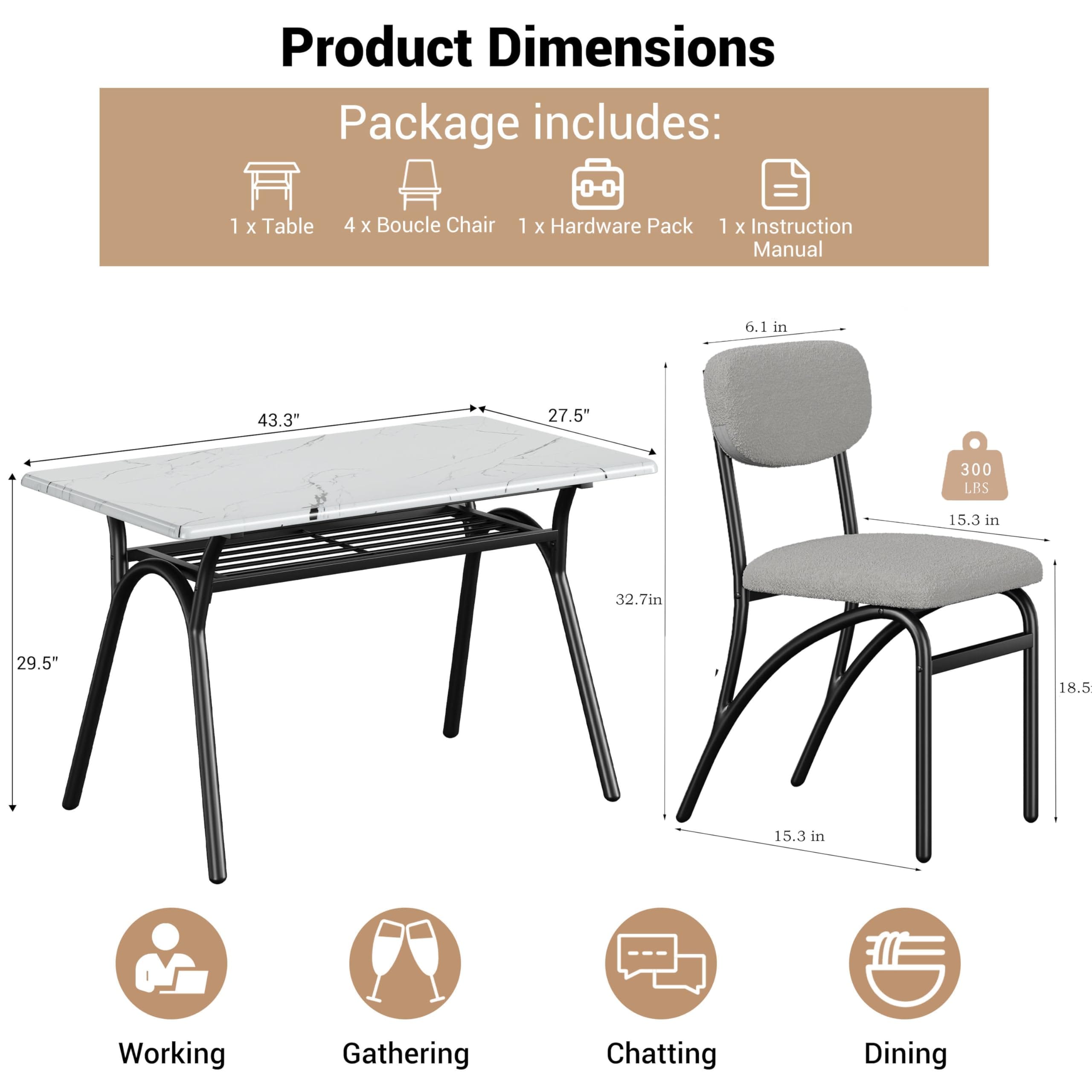 Garvee LHL-PHO-335F6VOT Dining-Sets - View #2
