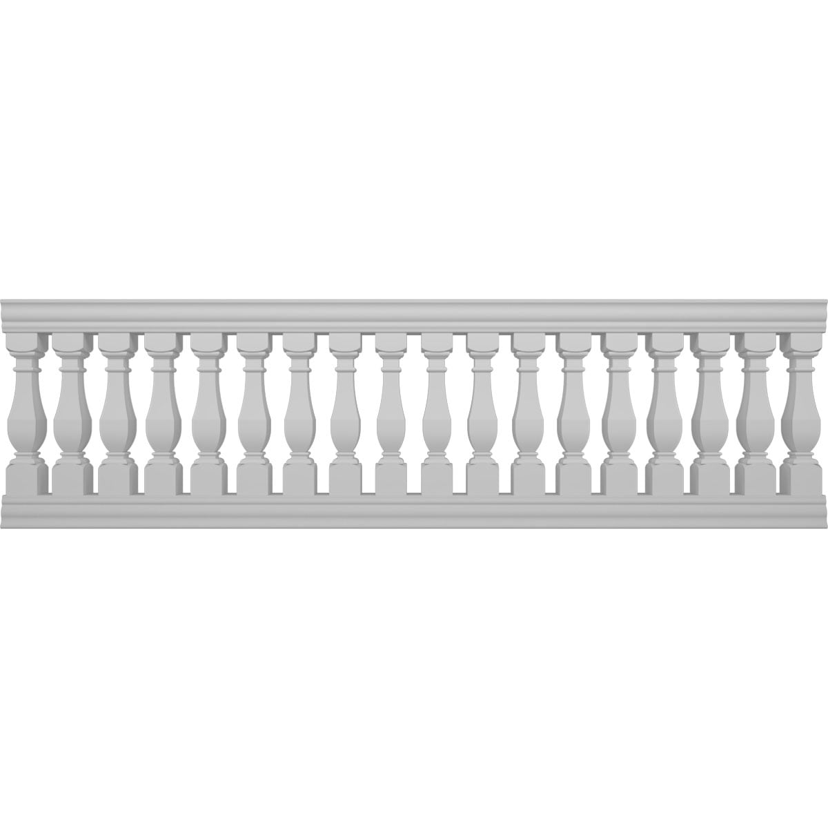 Ekena Millwork BALK40X132ACD FiberThane 10-ft x 40-in Arcadian Fiberglass Deck Rail Kit