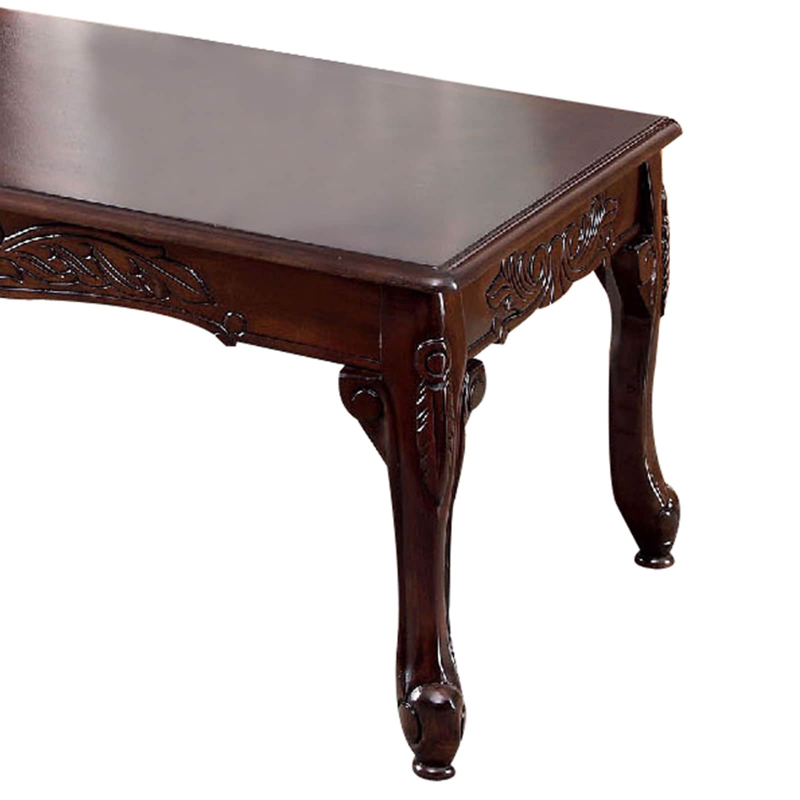 Cherry Brown Traditional 3-Piece Solid Wood Table Set