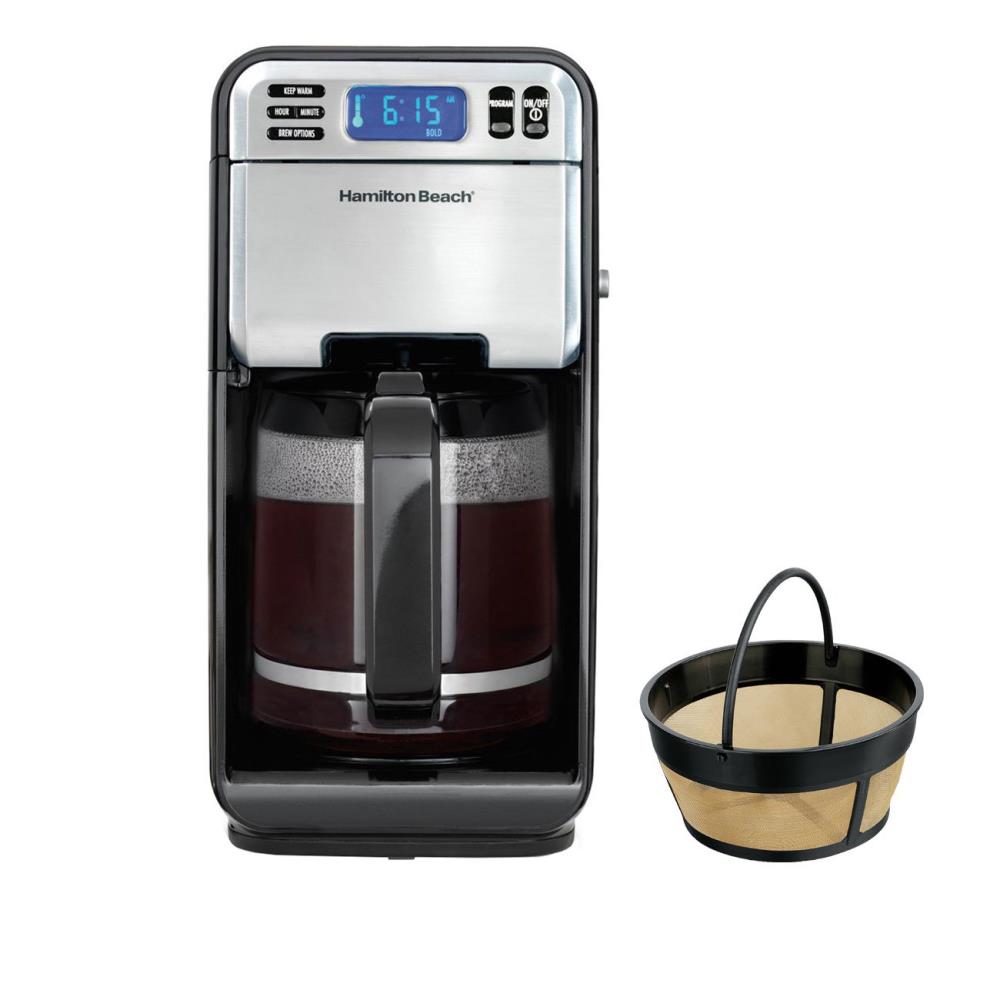 Hamilton Beach Brewstation 12 Cup Programmable Filter Coffee Machine Black