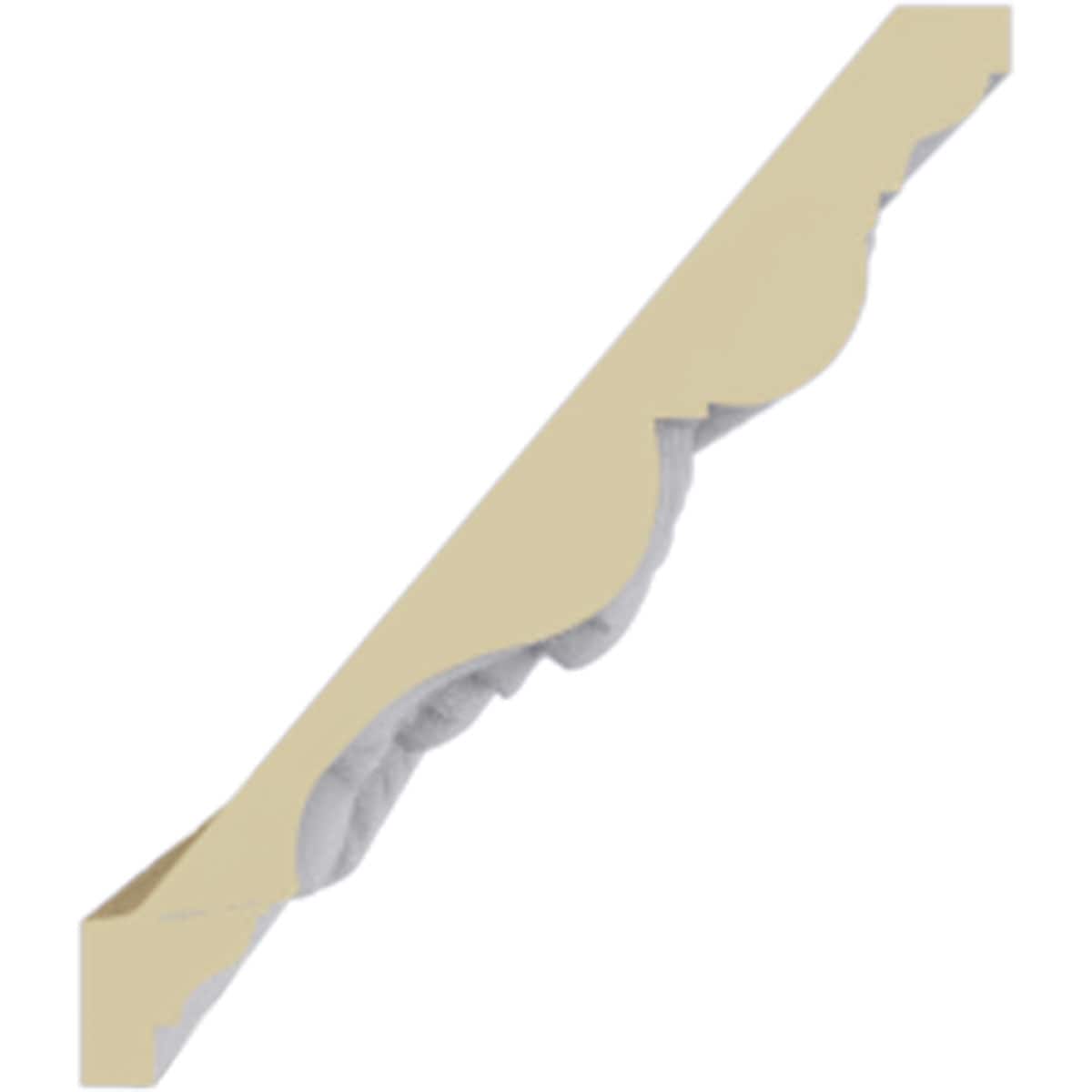 4 1/2"H x 3 7/8"P x 6"F x 94 1/2"L Colton Egg & Dart Acanthus Crown Moulding