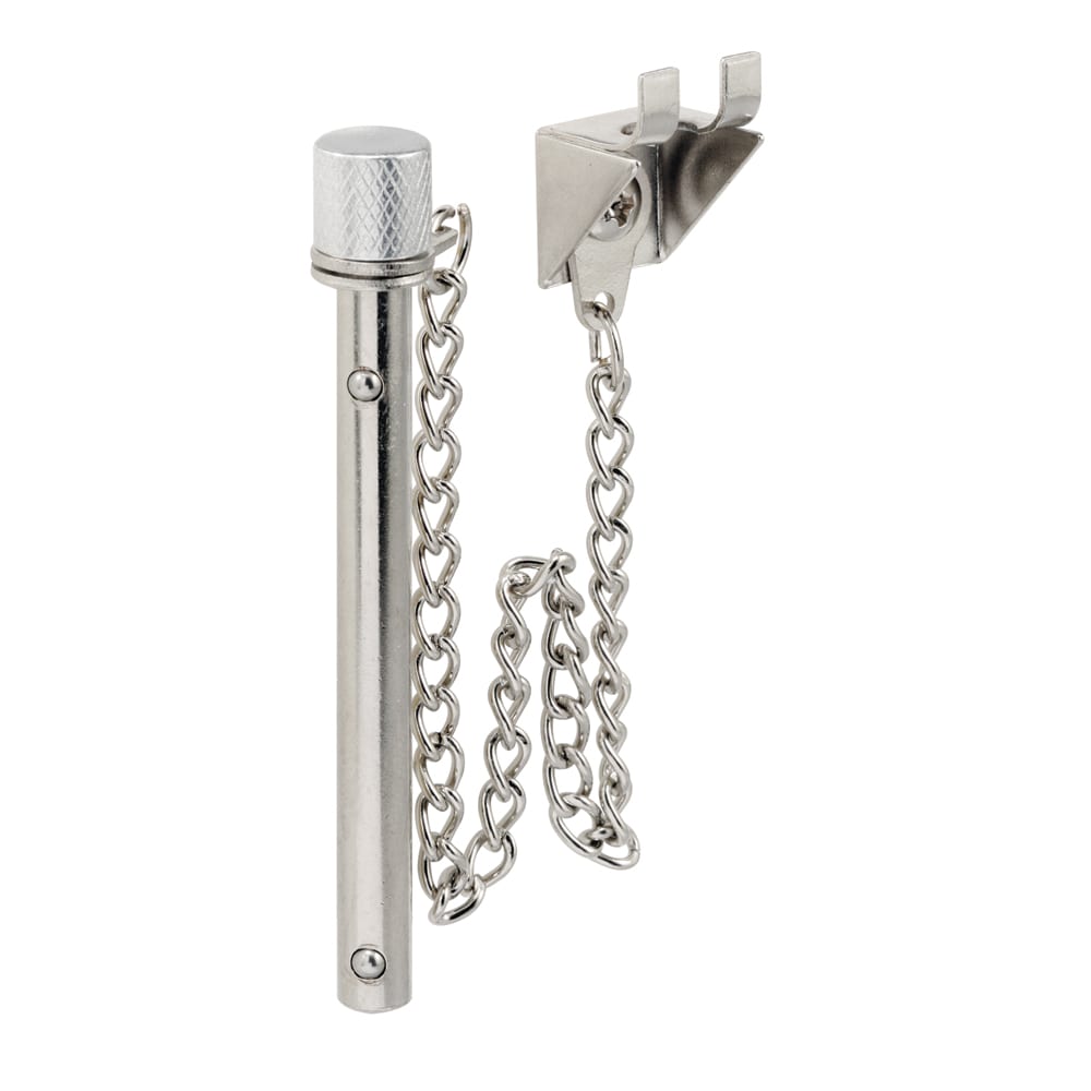Prime-Line Chrome Polished chrome Sliding Patio Door Pin lock #S 4066