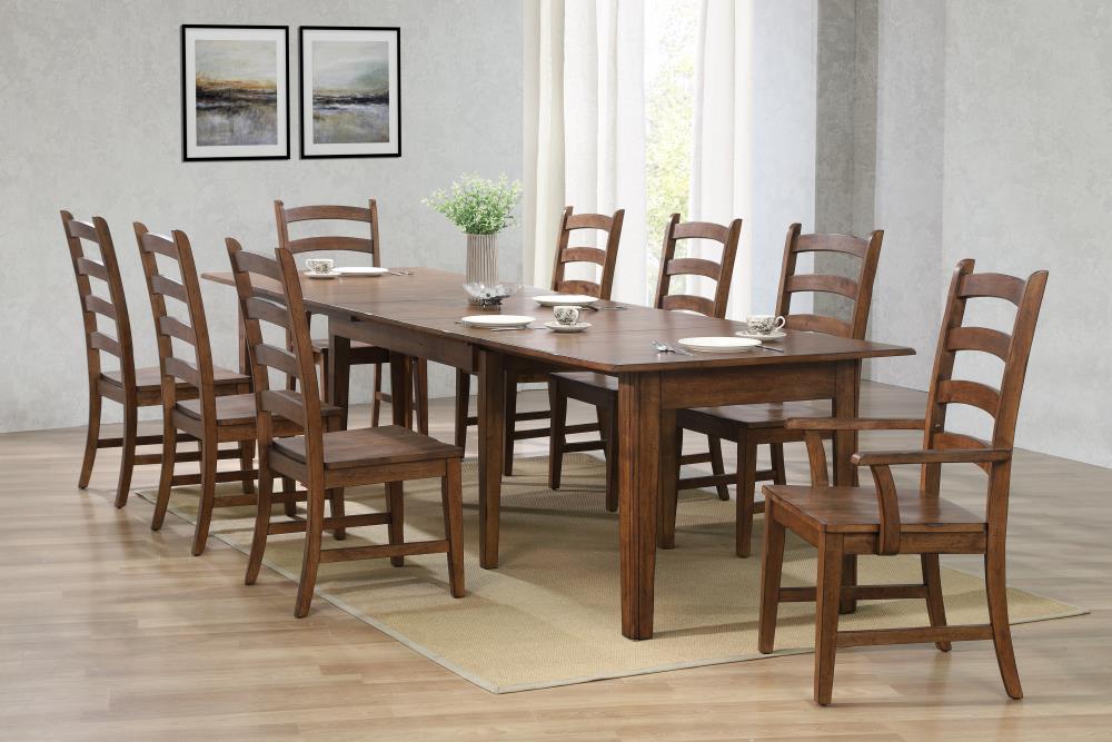 Sunset Trading Simply Brook Brown Dining Room Set with Rectangular ...