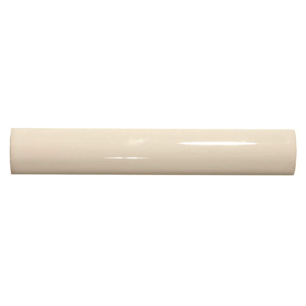 American Olean SL21A106CCBP Starting Line Biscuit Matte 1-in x 6-in Glazed Ceramic Quarter Round Tile (0.2-sq. ft/ Piece)