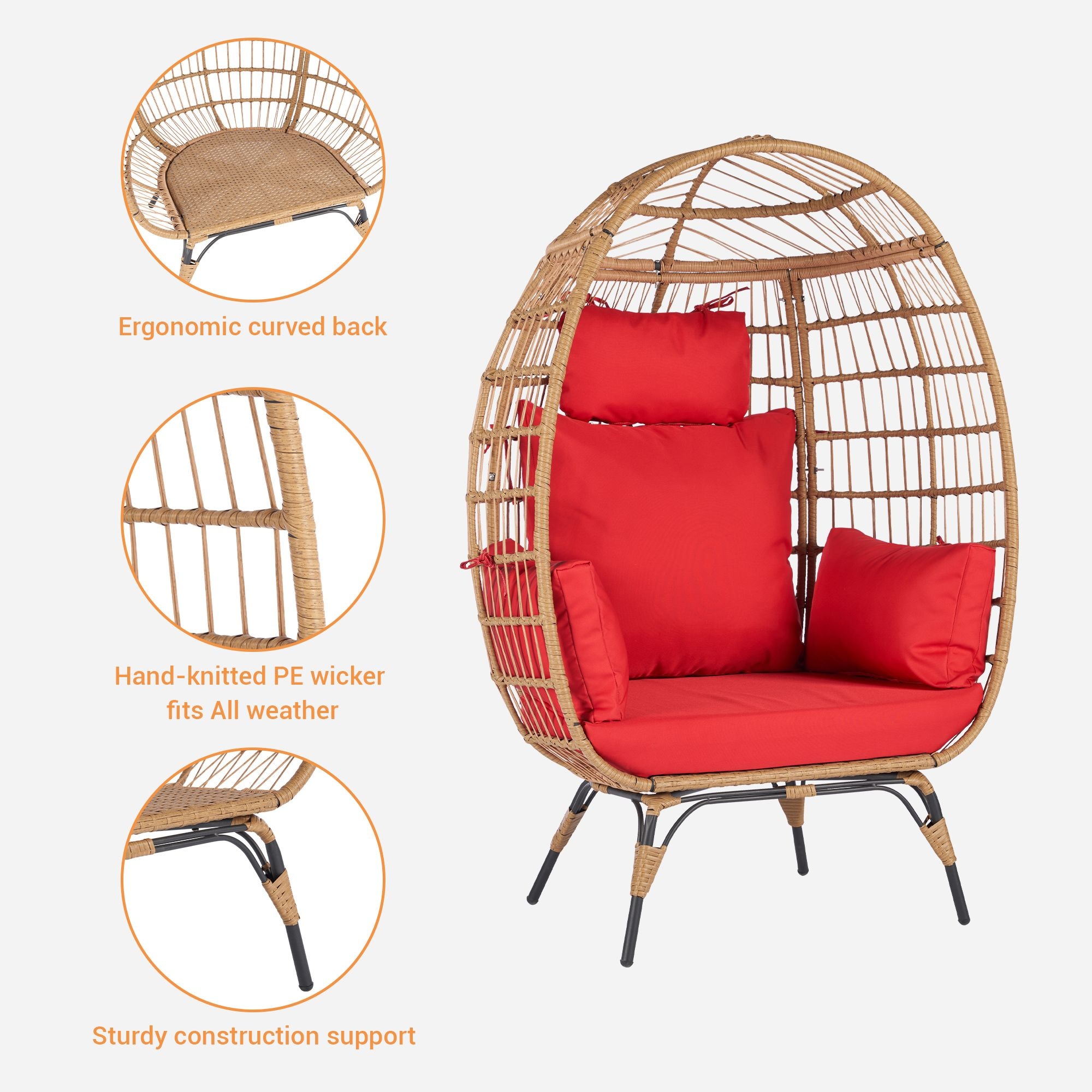 SANSTAR LRS-JDC57RD Patio-Chairs - View #8