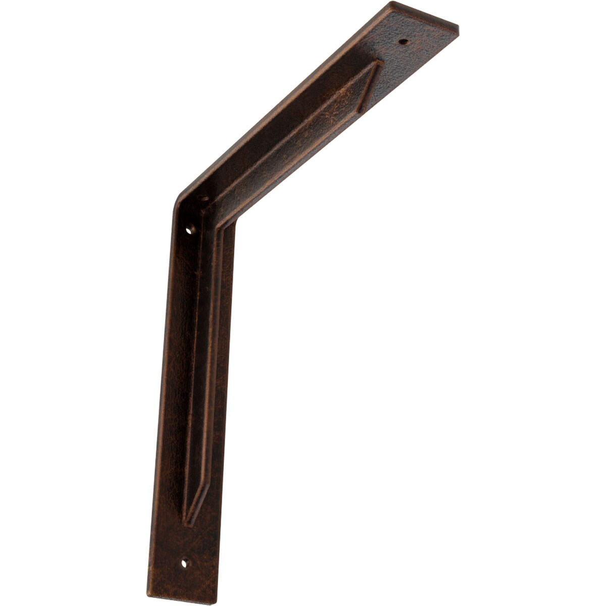 Ekena Millwork BKTM02X12X12STACO Stockport 12-in x 2-in x 12-in Antique copper Steel Mounting bracket