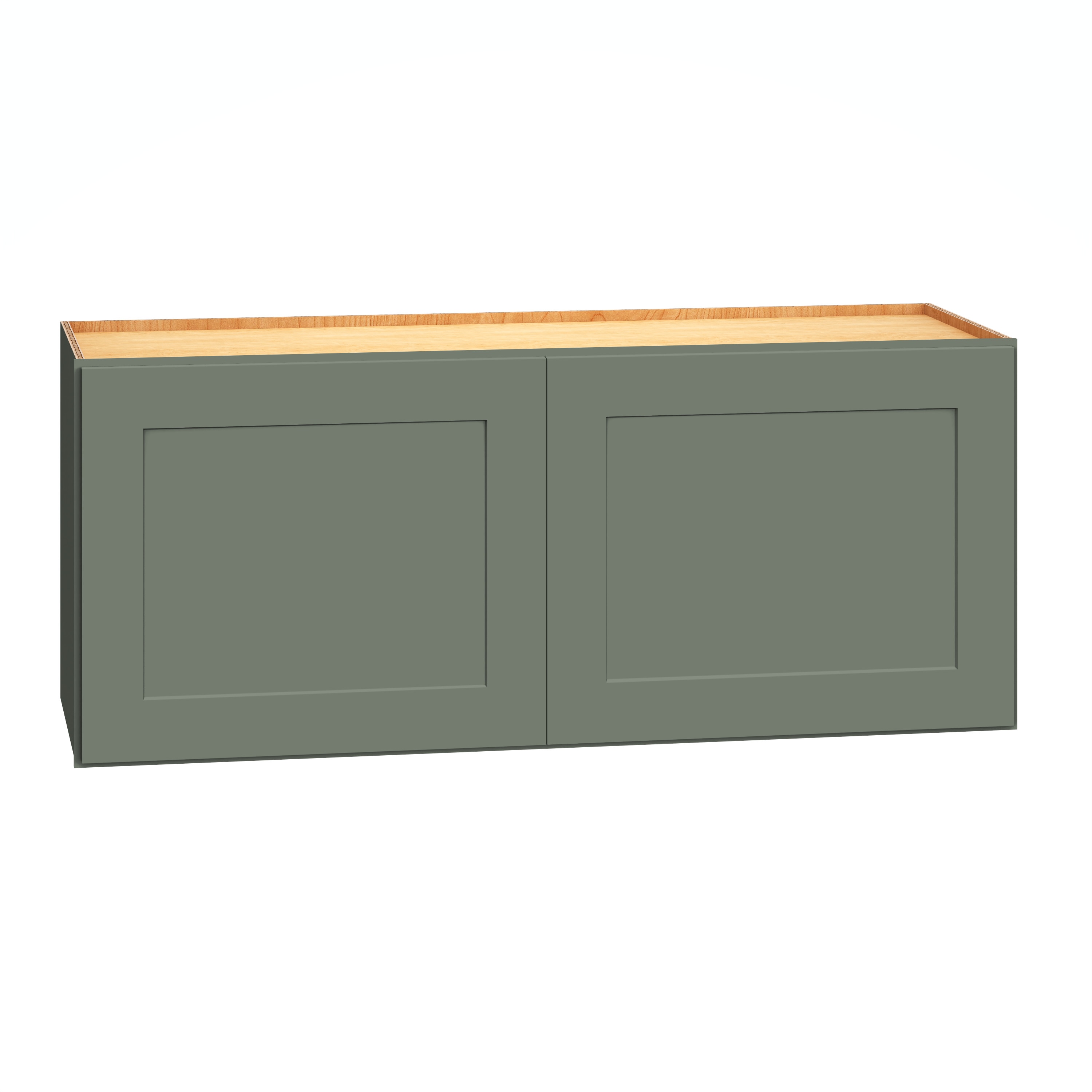 Diamond Express 61H-W3615 Jamestown 36-in W x 15-in H x 12-in D Retreat Green Wall Fully assembled Plywood Cabinet (Recessed Panel Shaker)