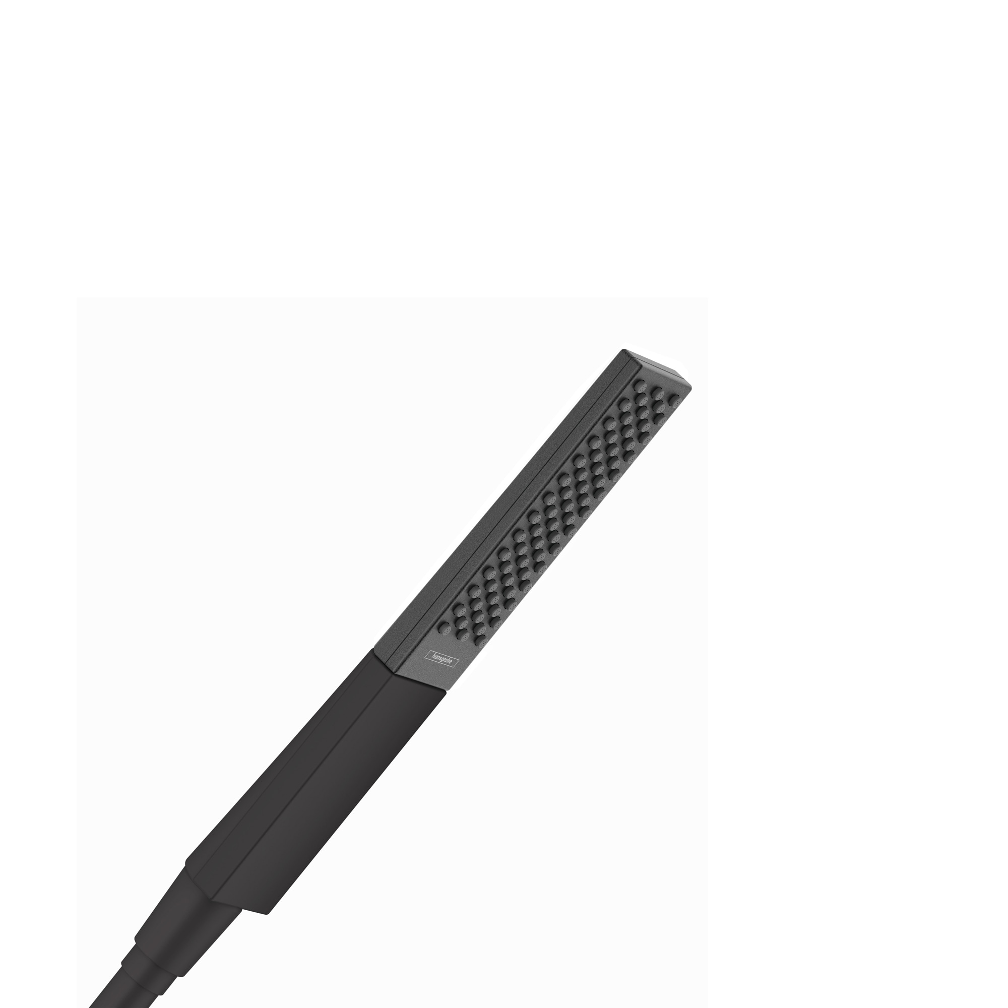 Hansgrohe 26866671 Matte Black Sold separately Handheld 1.5-Inches Rectangle Shower Faucet