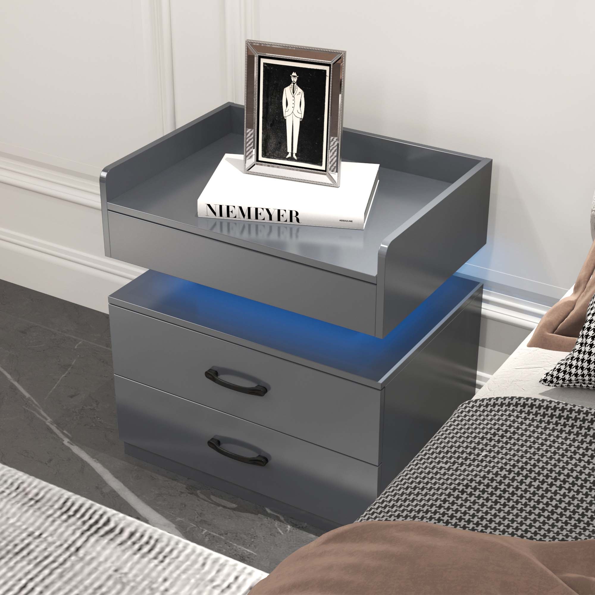 Sunrinx MG9-ND-2 Gray Nightstand