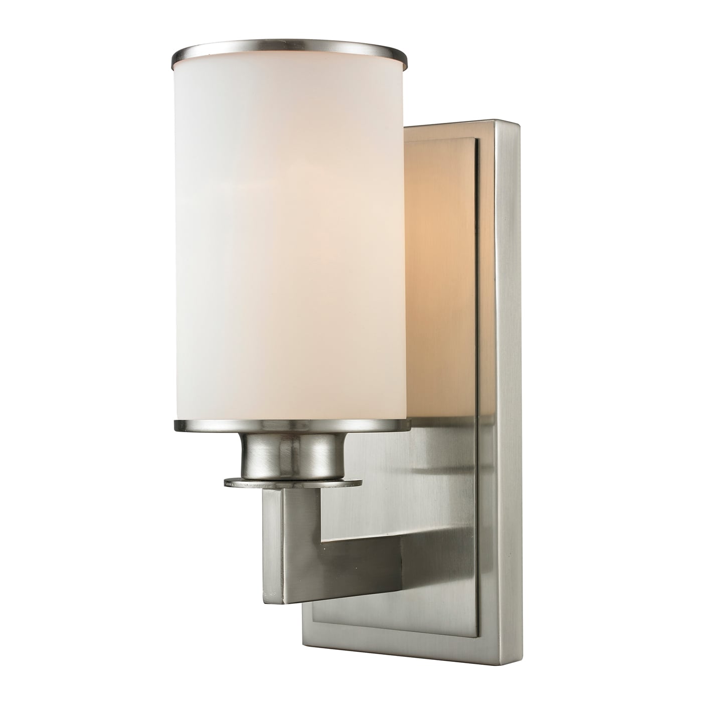 Z-Lite Savannah 4.5-in W 1-Light Brushed Nickel Transitional Wall ...