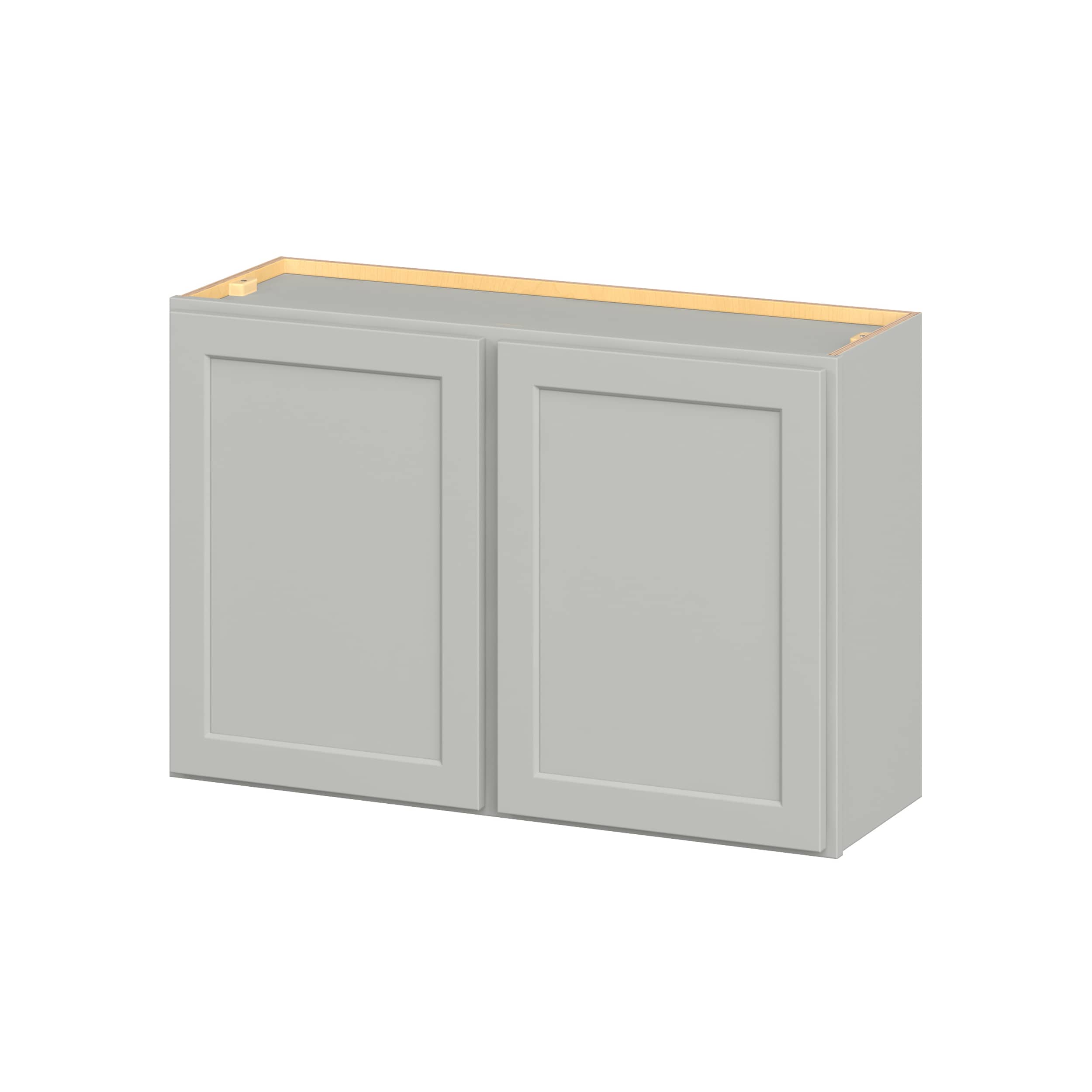 Hugo&Borg W362412-JA PRO Jasper 36-in W x 24-in H x 12-in D Whisper Gray Wall Ready to assemble Plywood Cabinet (Flat Panel Shaker)