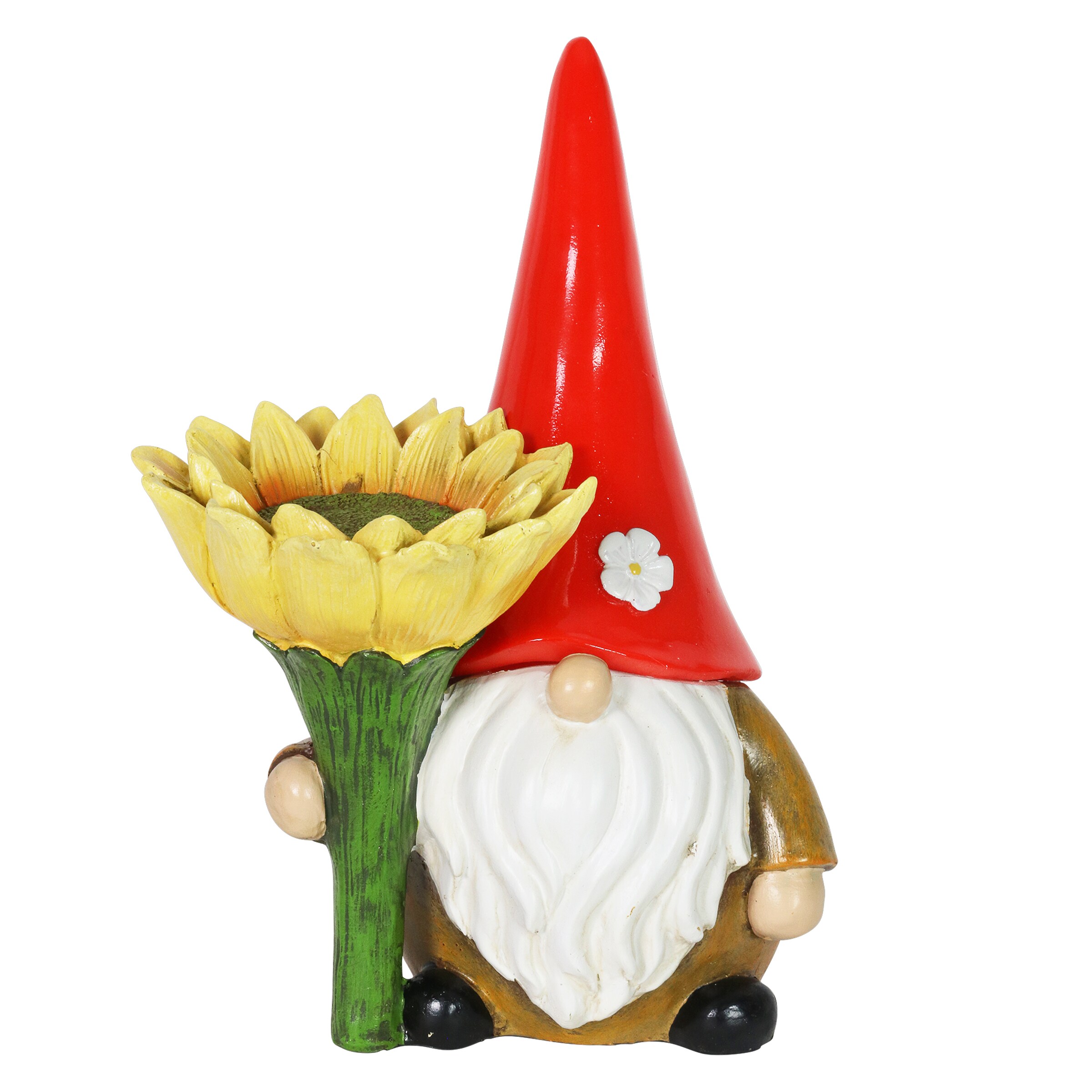 Exhart 19750-RS 12.48-in H x 9.1-in W Multiple Colors/Finishes Gnome Garden Statue