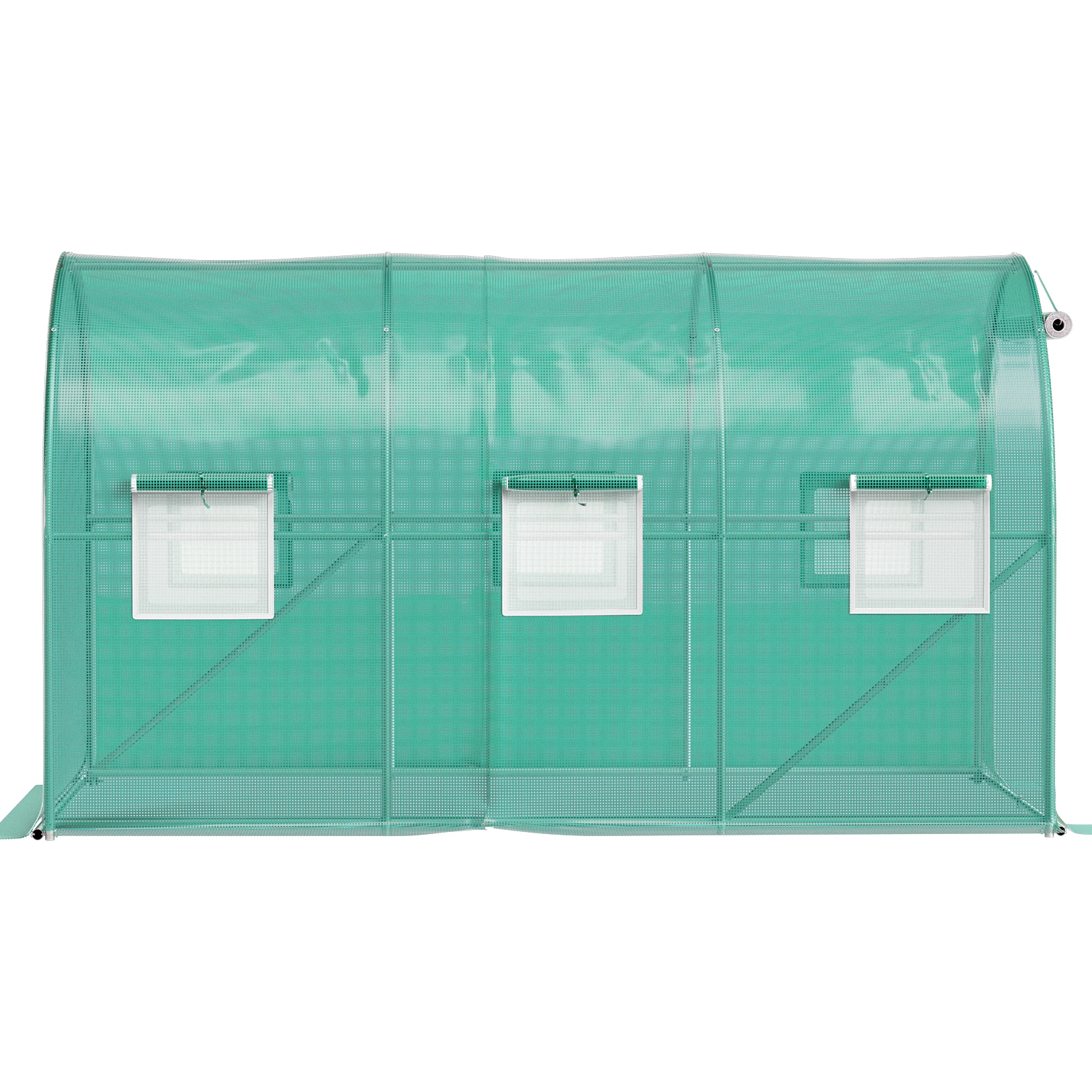 SVOPES SVOPESYDSDWSL03244V0 Walk-In Tunnel Greenhouse 12-ft L x 7-ft W x 7-ft H Pe Greenhouse Kit
