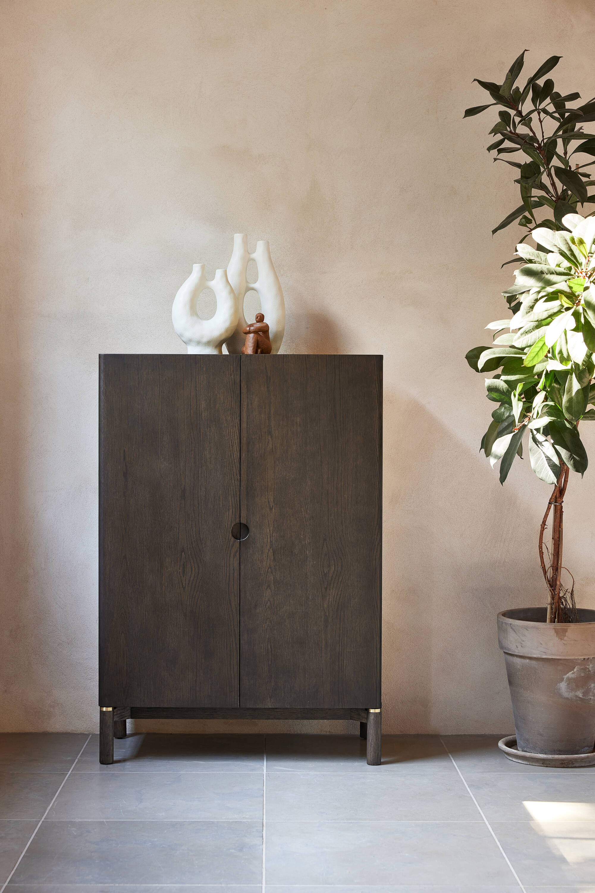  AN-5019-ESP 35.5-in W 2 -Door Espresso Oil Accent Cabinet