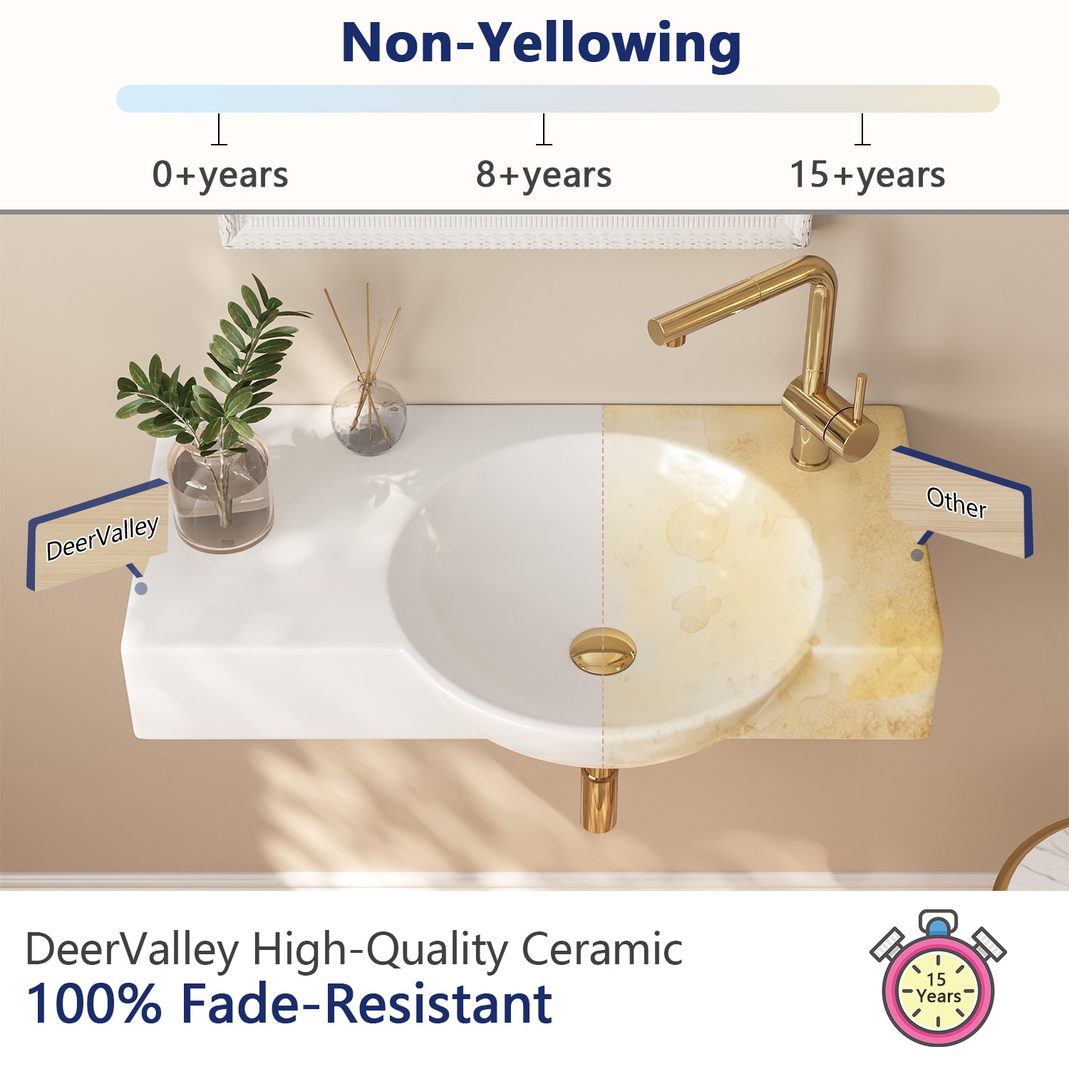 DeerValley DV-1WS0125 Bath-Sink - View #4