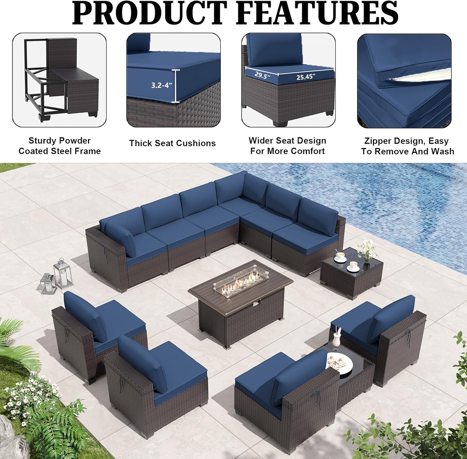 ALAULM LS-2A2BC+1-NAVY Patio-Conversation-Sets - View #2