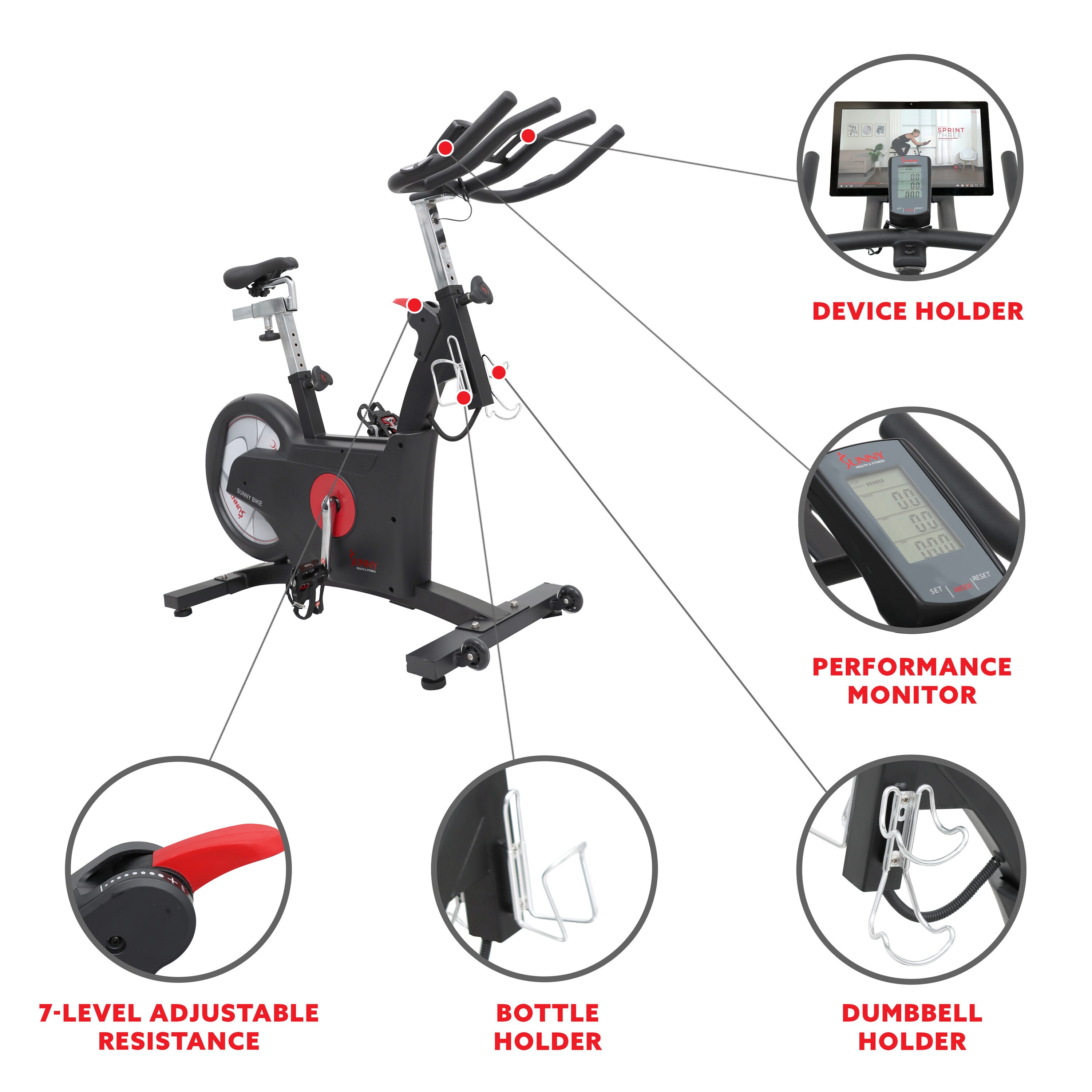 Sunny Health & Fitness SF-B1852 Exercise-Bikes - View #5