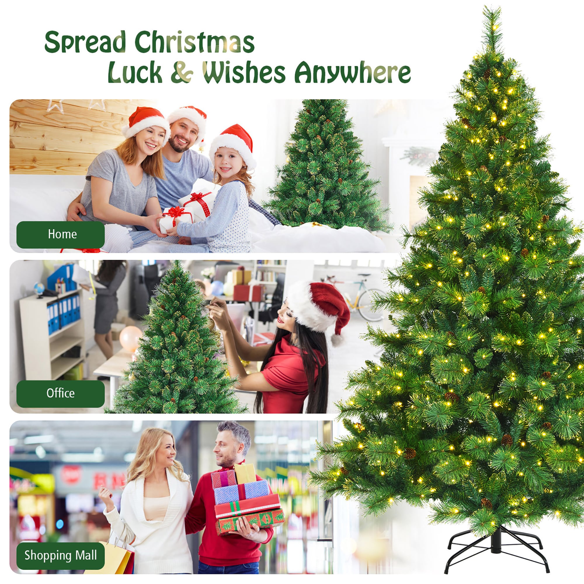 Costway CM23498US Artificial-Christmas-Trees - View #7