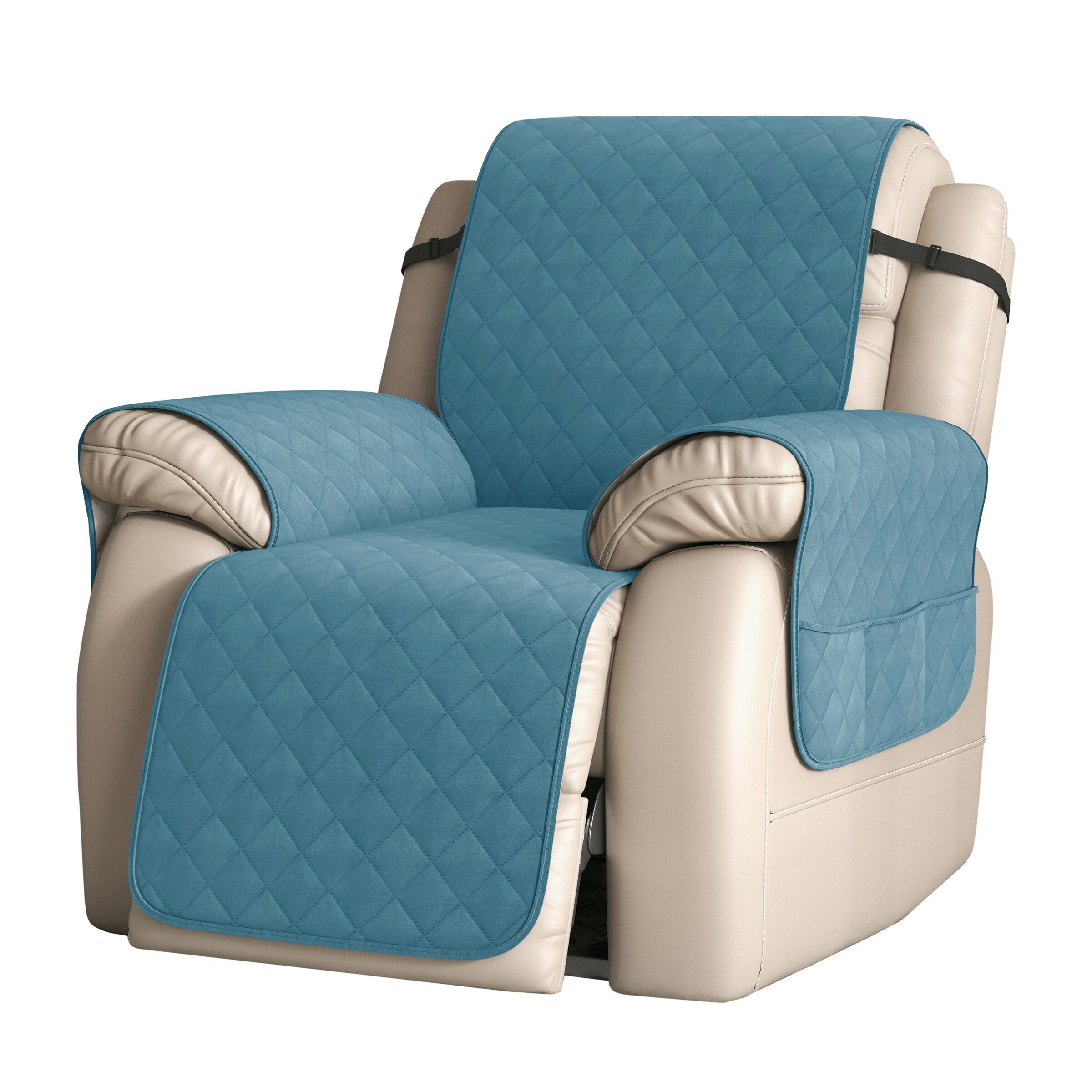 Teal recliner online slipcover