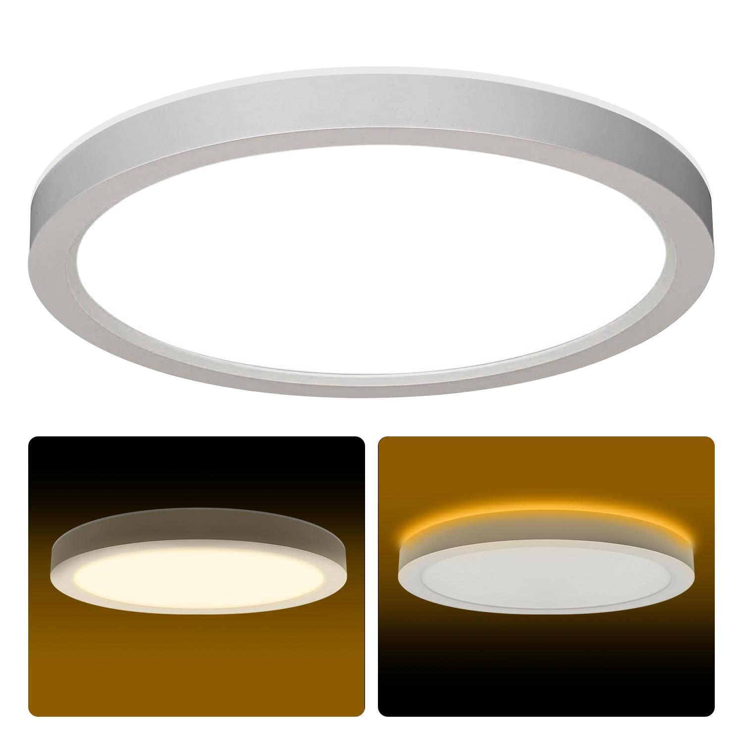 Cedar Hill 244345 1 -Light 13-in White Flush Mount Light