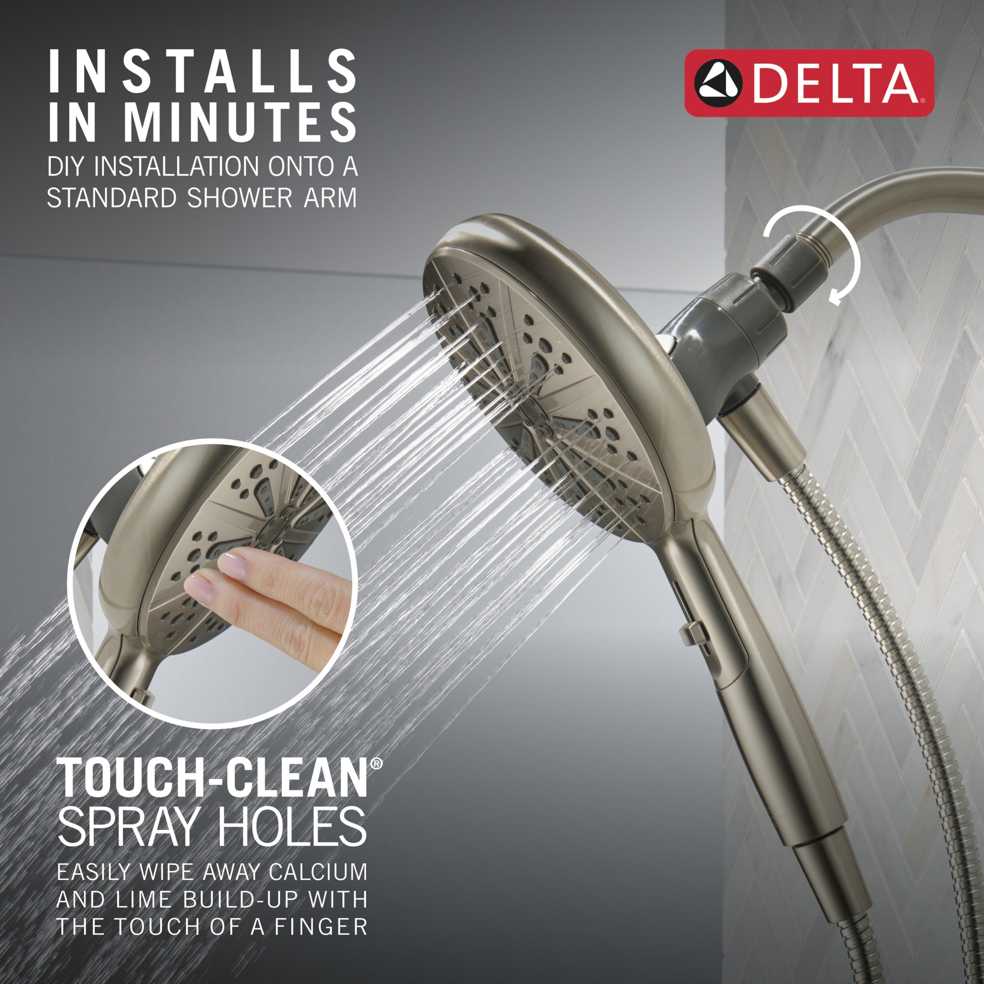 Delta 75613SN Fixed-Showerhead - View #5