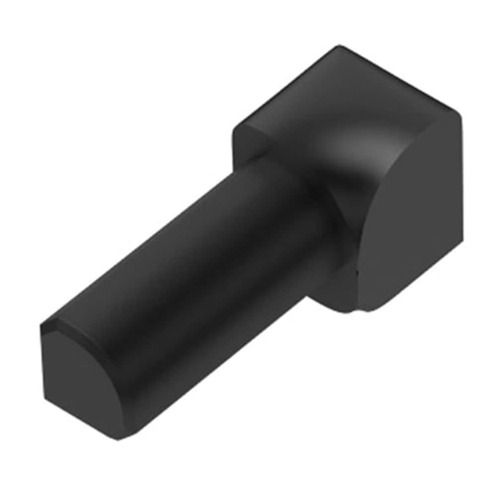 Schluter Systems I/PRO60GS Rondec 0.25-in W x 1-in L Black PVC Inside corner Tile Edge Trim