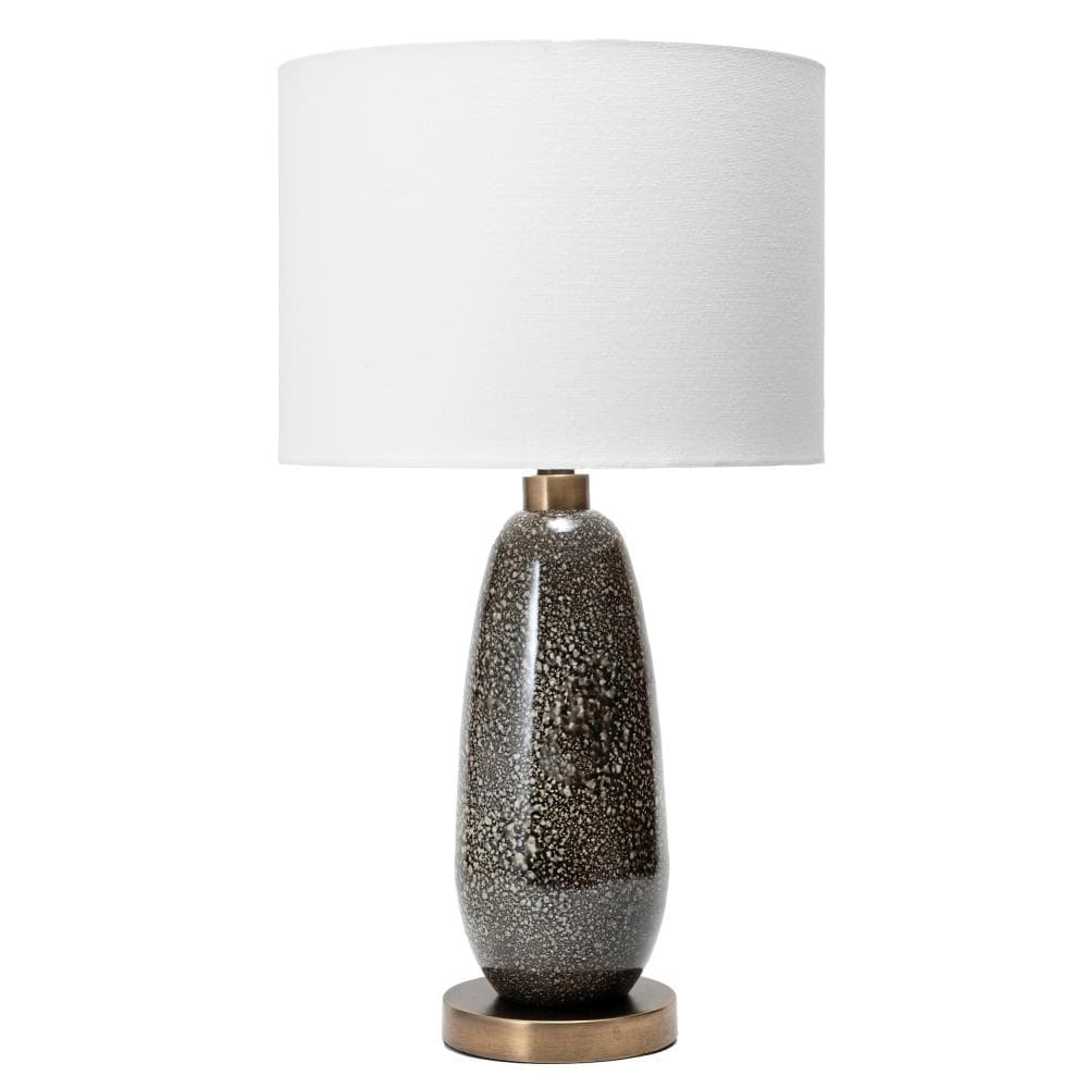 nuLOOM IET08AA Brown 3-way Table Lamp with Fabric Shade