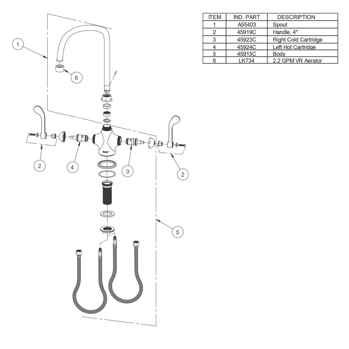 Elkay LK500GN08T4 Kitchen-Faucets - View #5