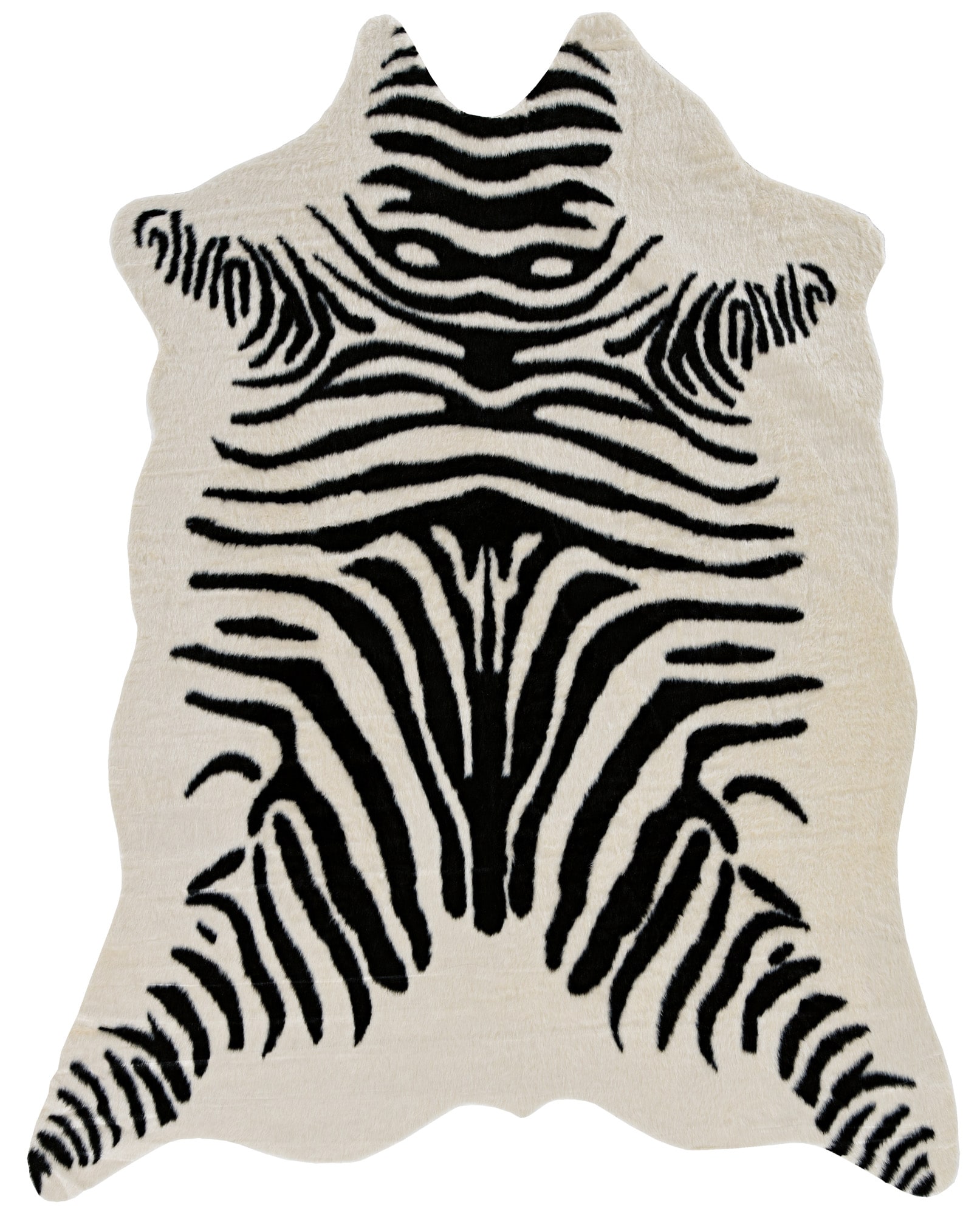 Black Spot Tufted Faux Cowhide 5'x6'6" Rug