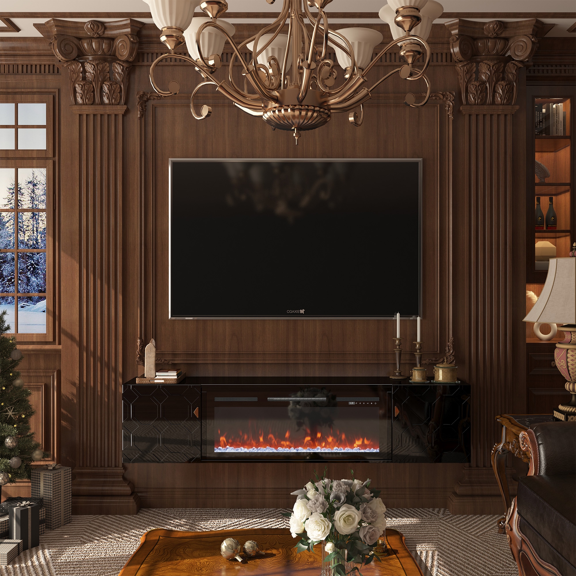 Clihome CL-JHZH008-BK Electric-Fireplaces - View #8
