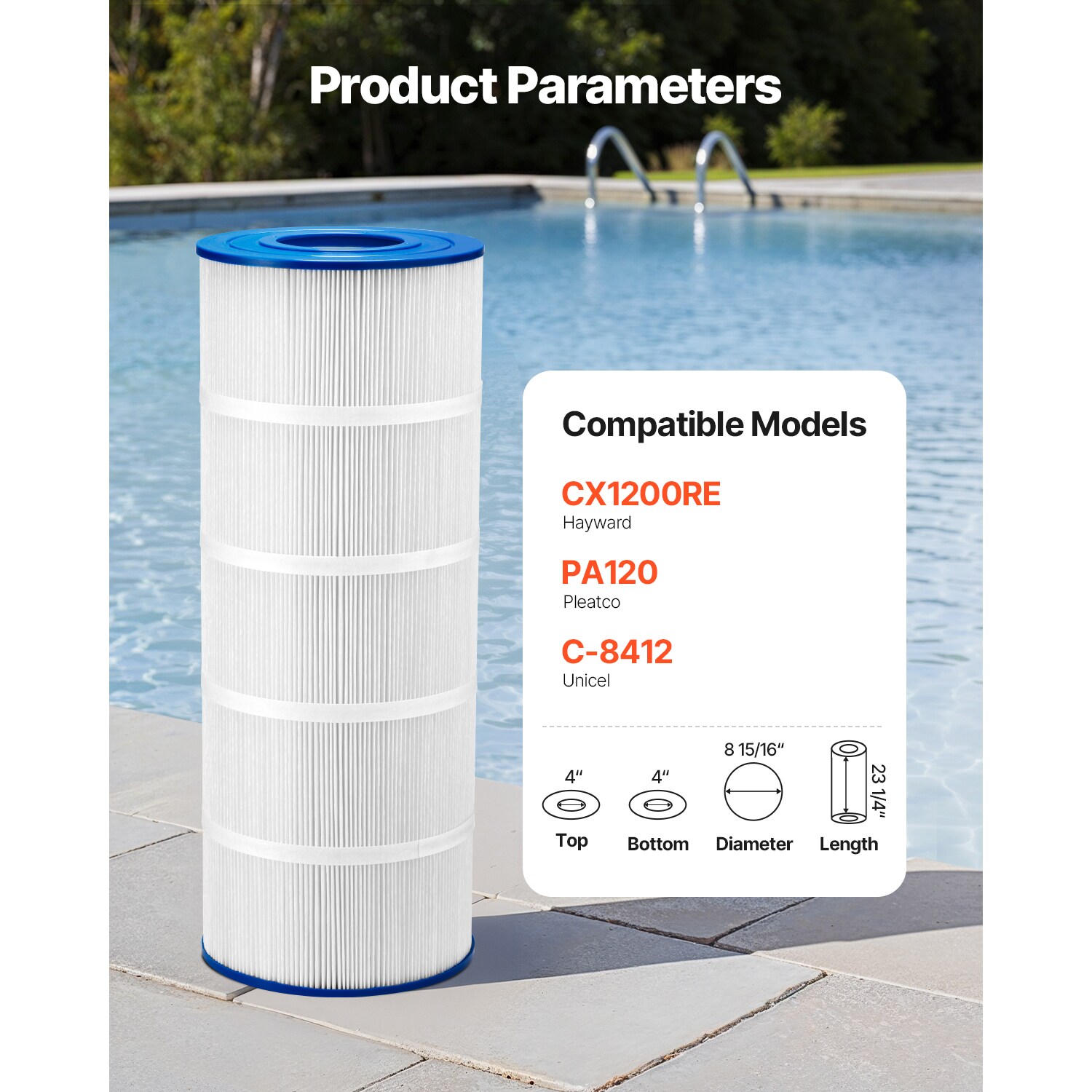 VEVOR SCPJTSYCLX1J12435V0 Pool-Filter-Skim-Sys-Parts - View #2