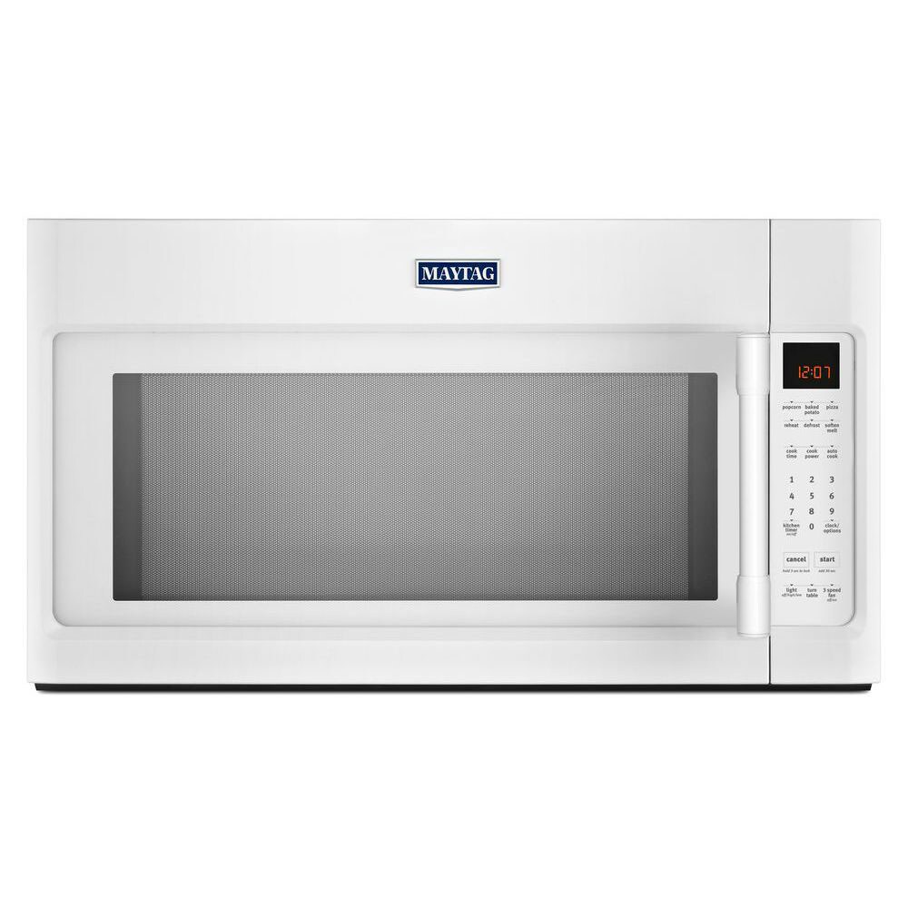 Maytag MMV4205FW 2-cu ft 1000-Watt Over-the-Range Microwave with Sensor Cooking (White)