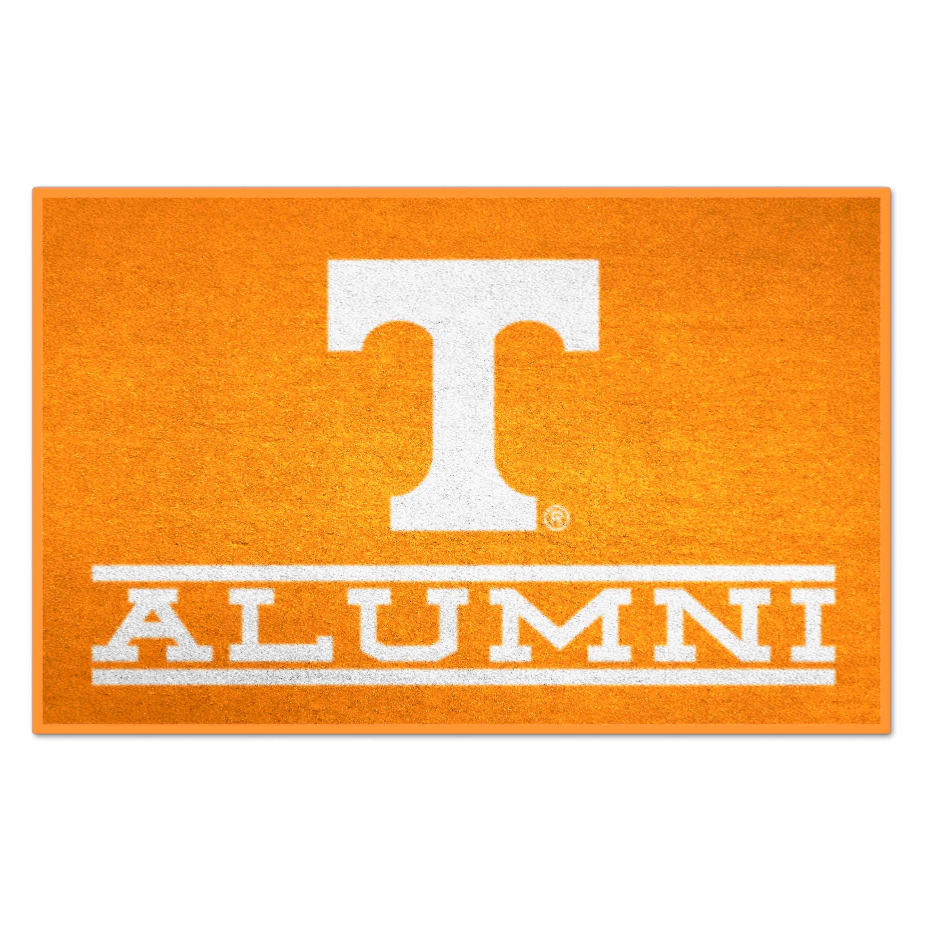 FANMATS 18334 Tennessee Volunteers 30-in x 19-in Orange Nylon Indoor or outdoor Decorative Sports Door Mat