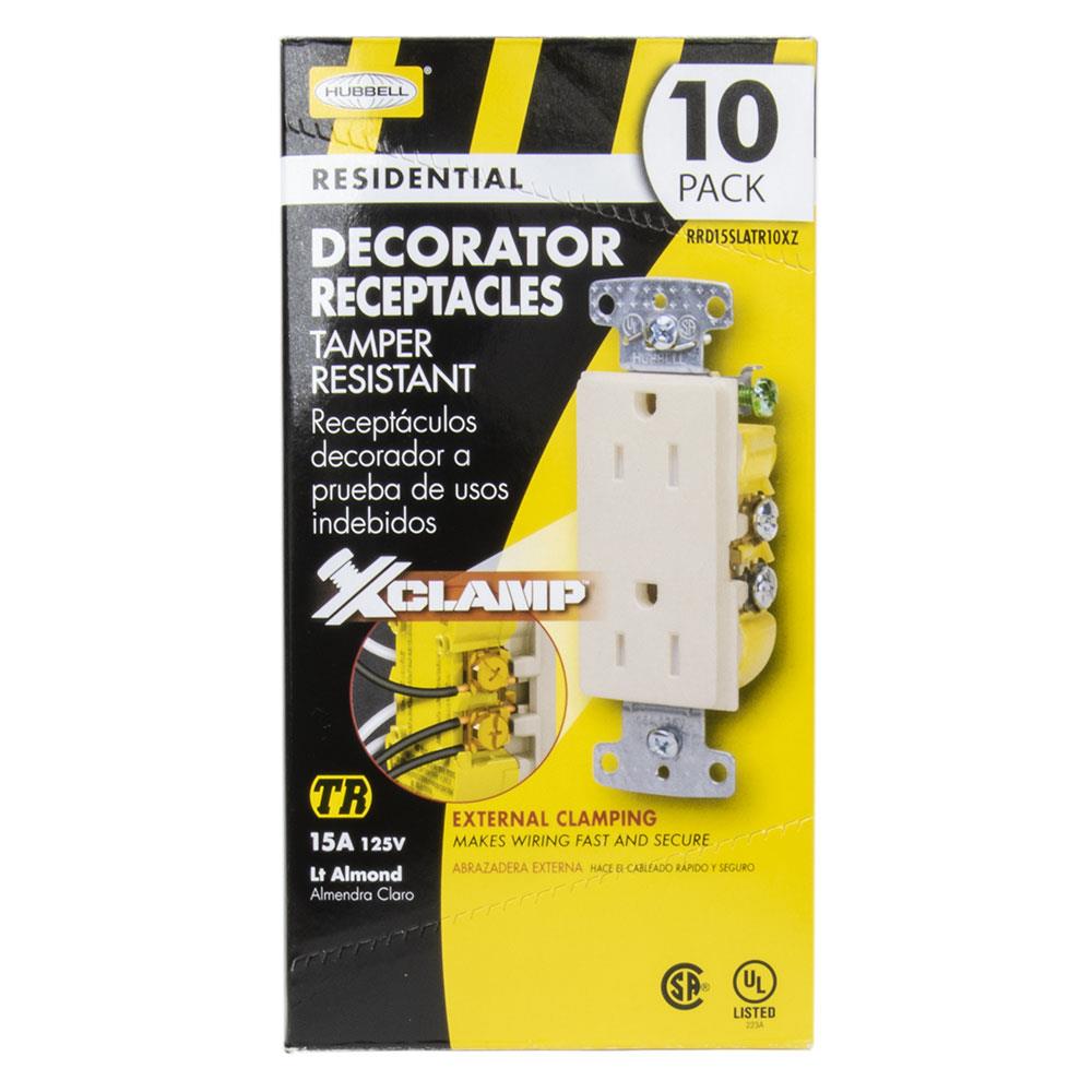 Hubbell RRD15SLATR10XZ receptacles - View #3