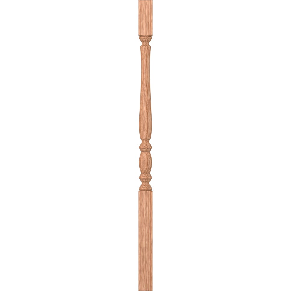 L.J. Smith Stair Systems LJP-2405-O 36 36-in x 1.25 Unfinished Red Oak Square Top Stair Baluster