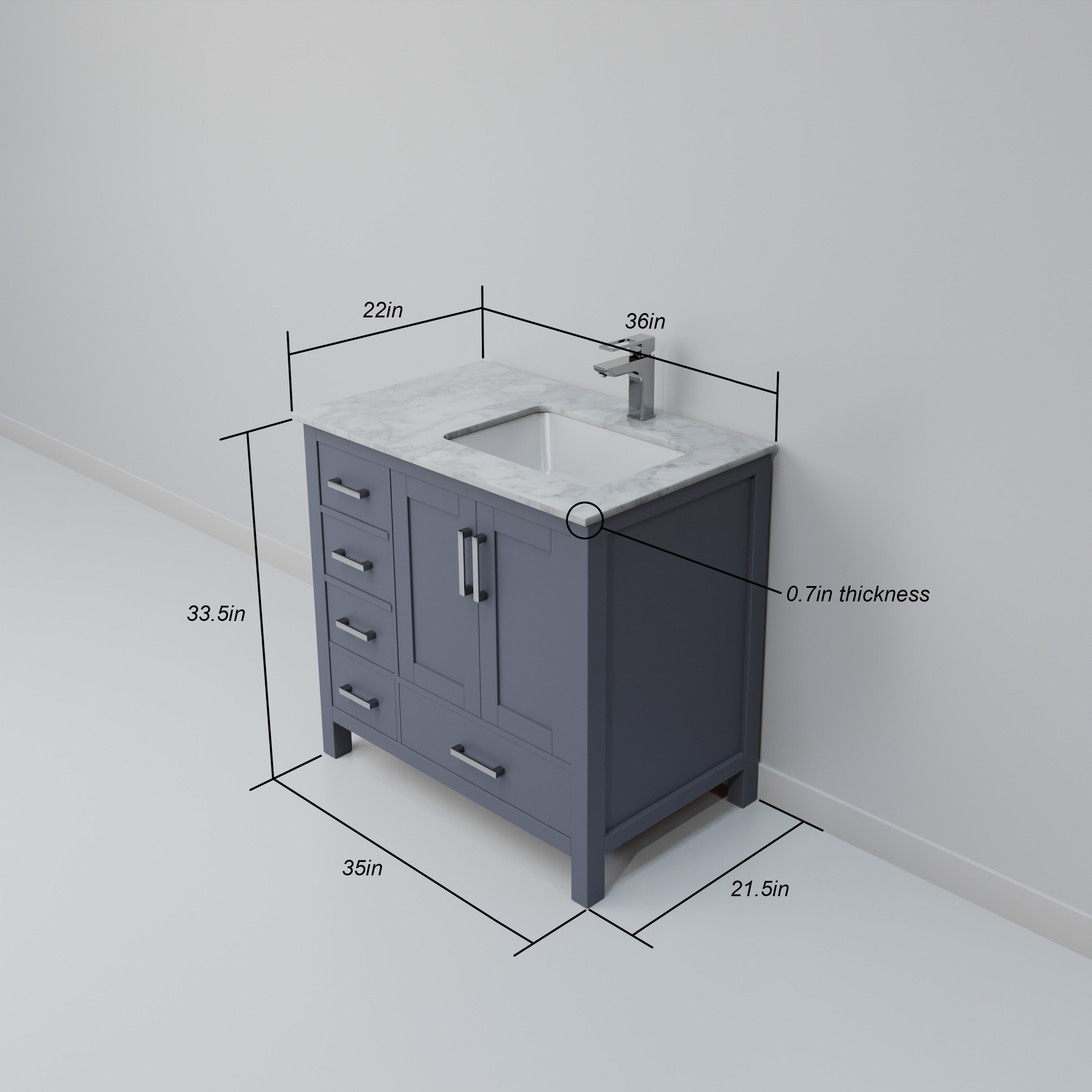 Lexora LJ342236SB00000R vanities - View #8