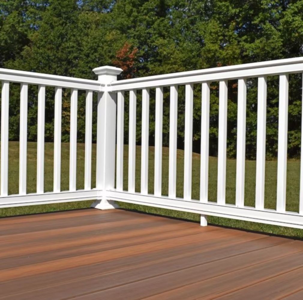 Capital Railing 2-in White Vinyl Rail Foot Block For Multiple Fence ...