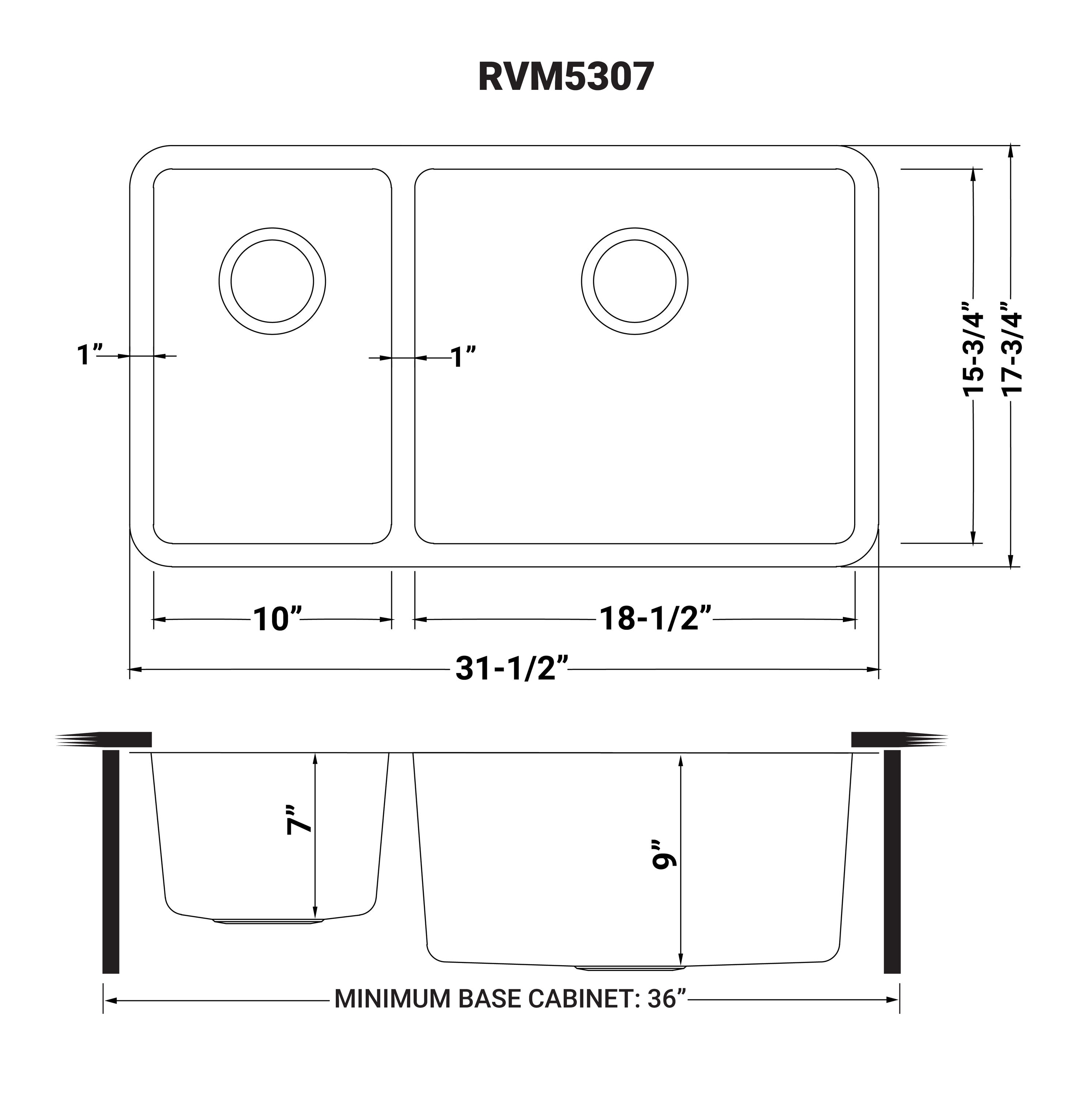 Ruvati RVM5307 Kitchen-Sinks - View #11
