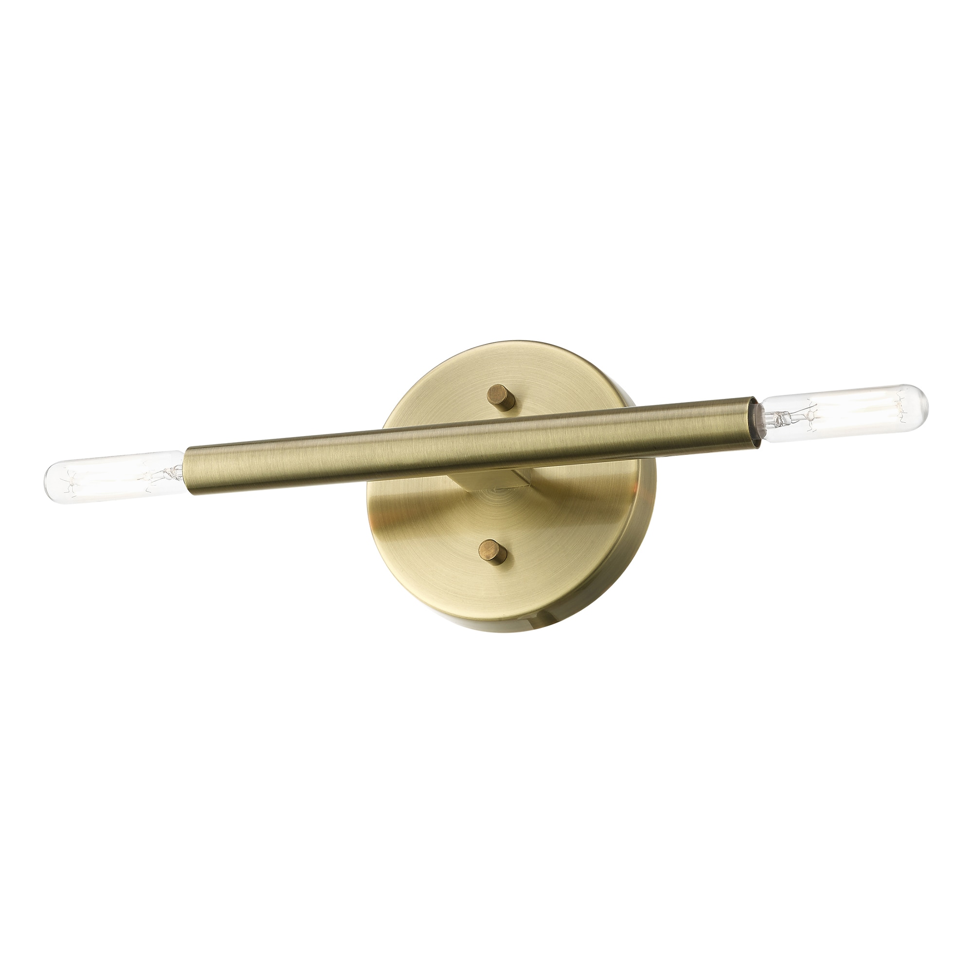 Copenhagen Elegance 2-Light Antique Brass Wall Sconce