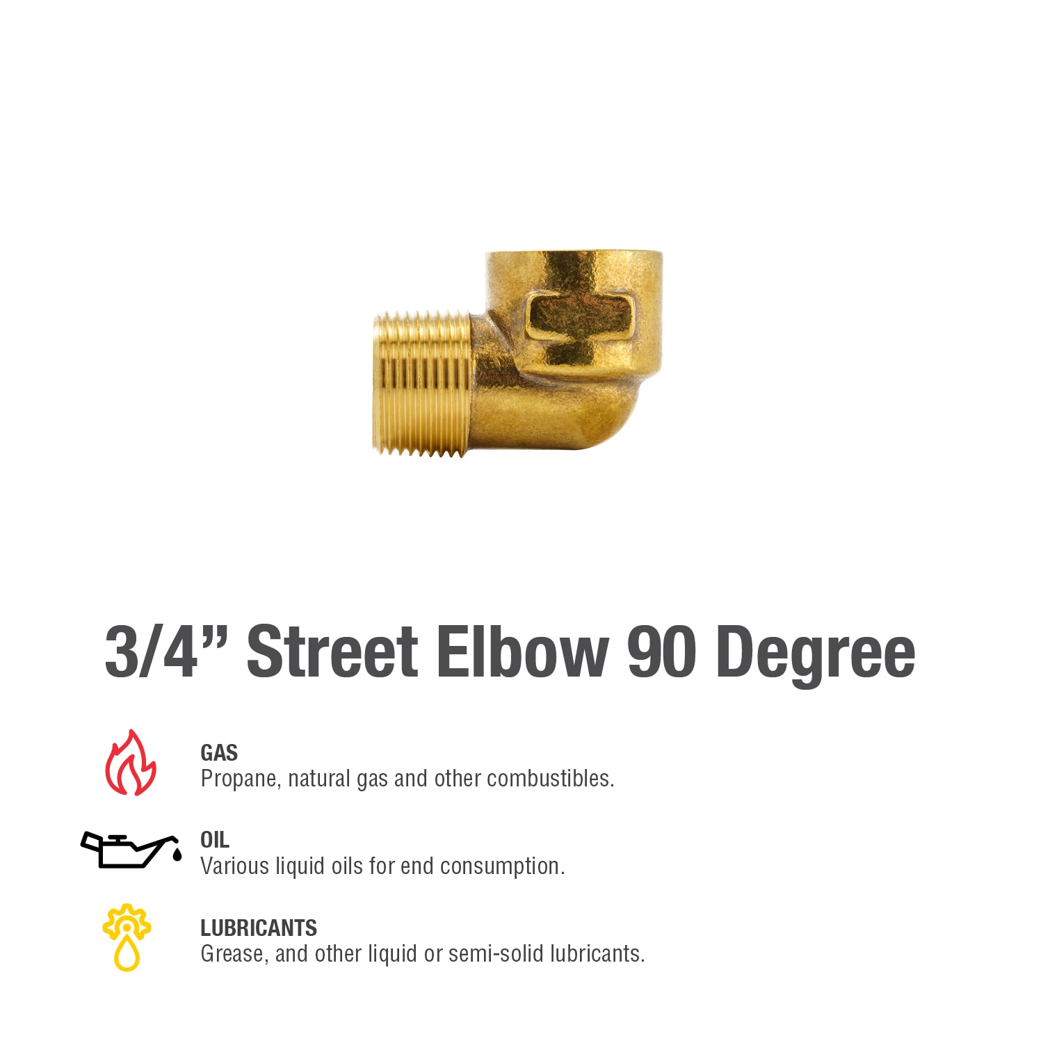 Proline Series 3/4-in x 3/4-in Threaded Street Elbow Fitting in the Brass  Fittings department at