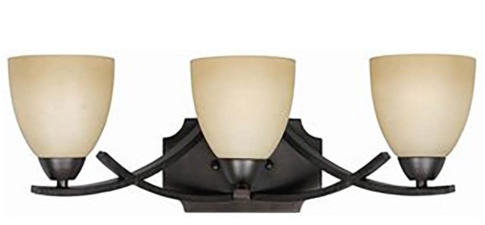  8000-00-03 Huth 22-in 3-Light Bronze Traditional Vanity Light