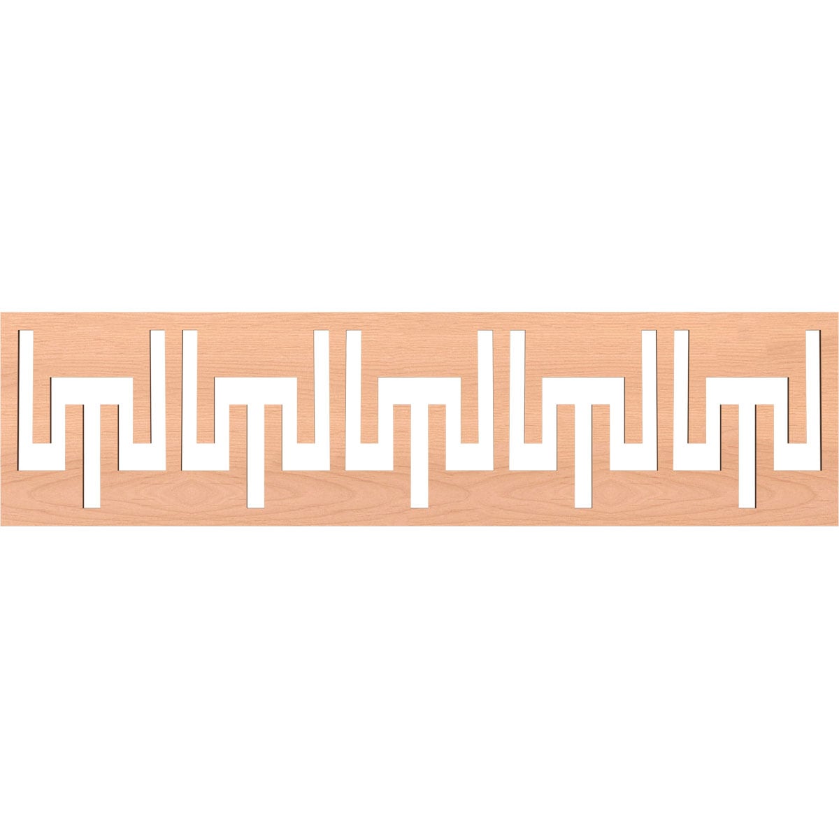 Ekena Millwork MLDA12X47VICAL Victory Fretwork Flat Trim 13-in x 3.92-ft Alder Brown Unfinished 2155990 Pierced Wall Panel Moulding