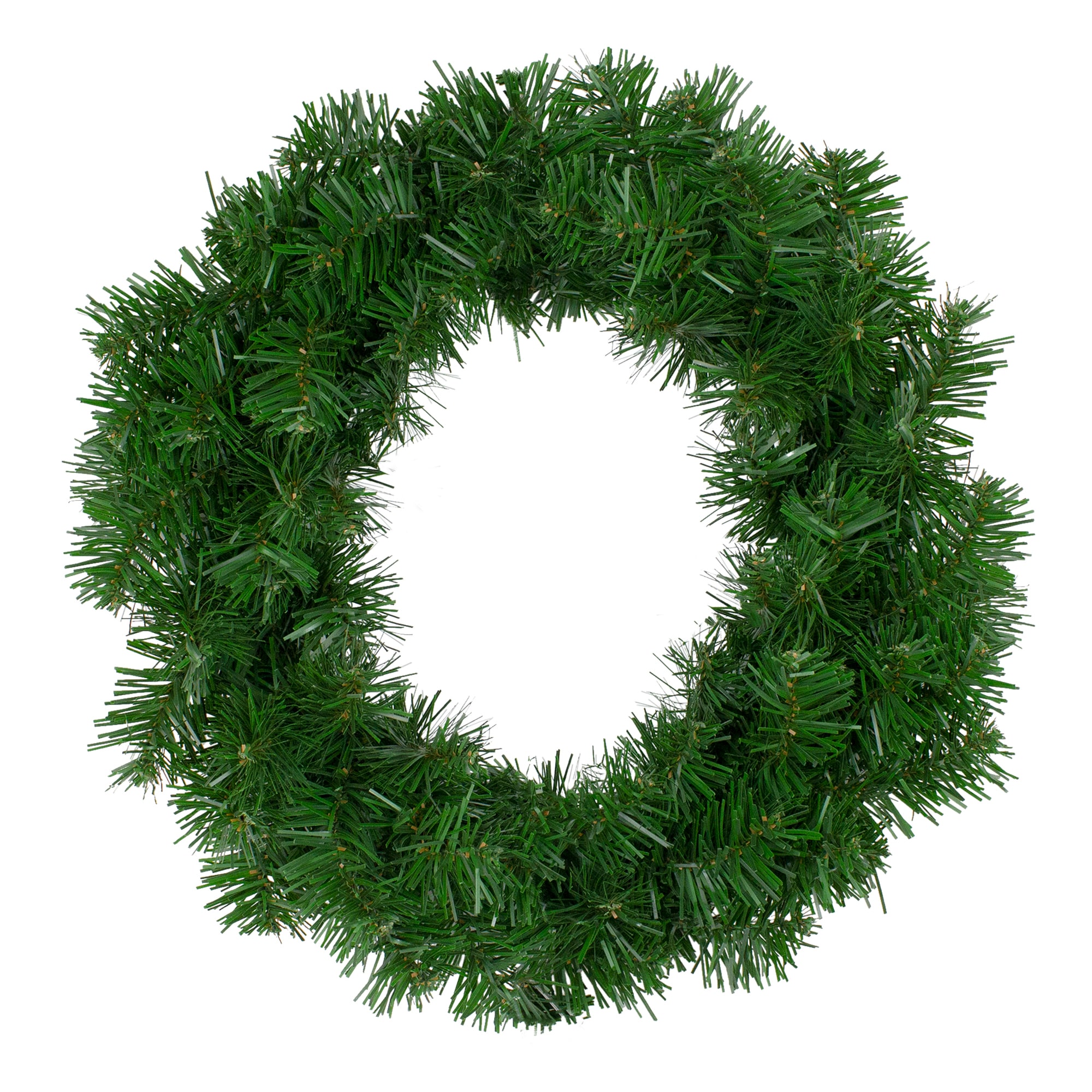 Northlight 33380916 18-in Indoor White Spruce Artificial Christmas Wreath