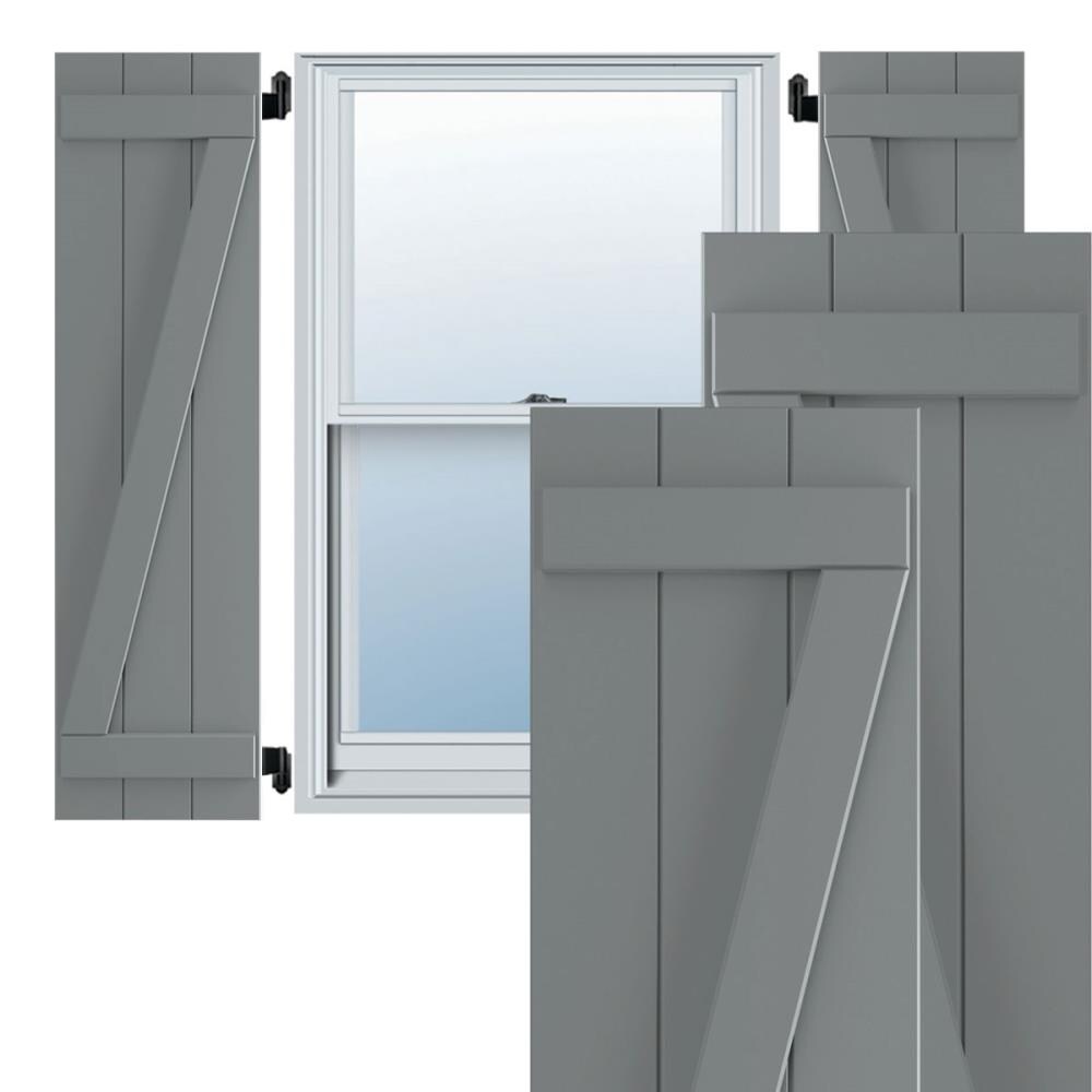 Ekena Millwork TFP102BBF16X069CH Exterior-Shutters - View #2