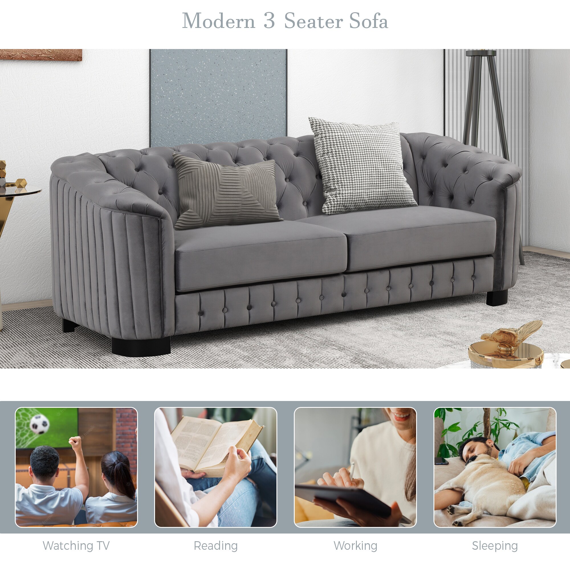 ModernLuxe N719S000576E Sofas-Loveseats - View #7