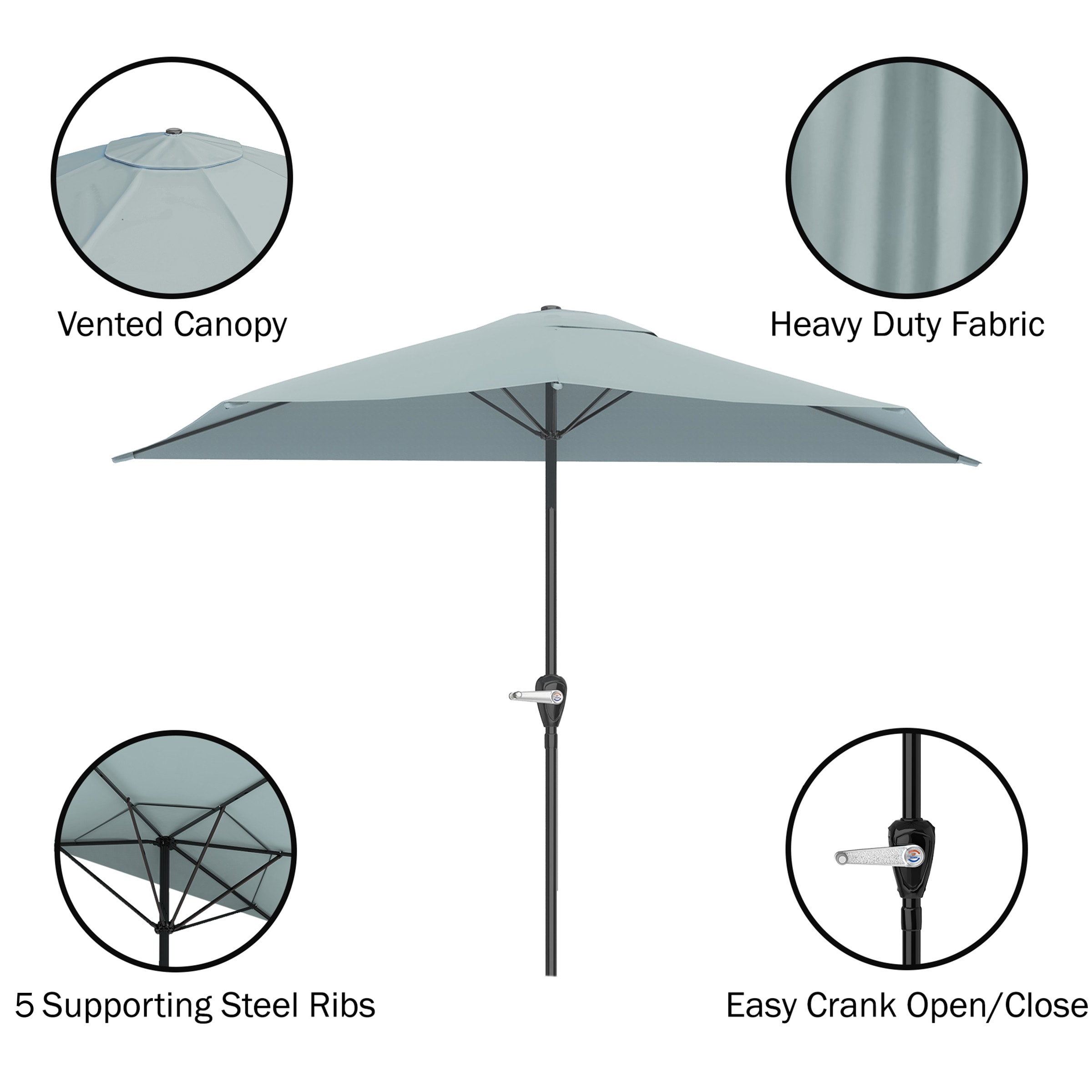 Pure Garden 50-LG1045B Umbrellas-2 - View #3