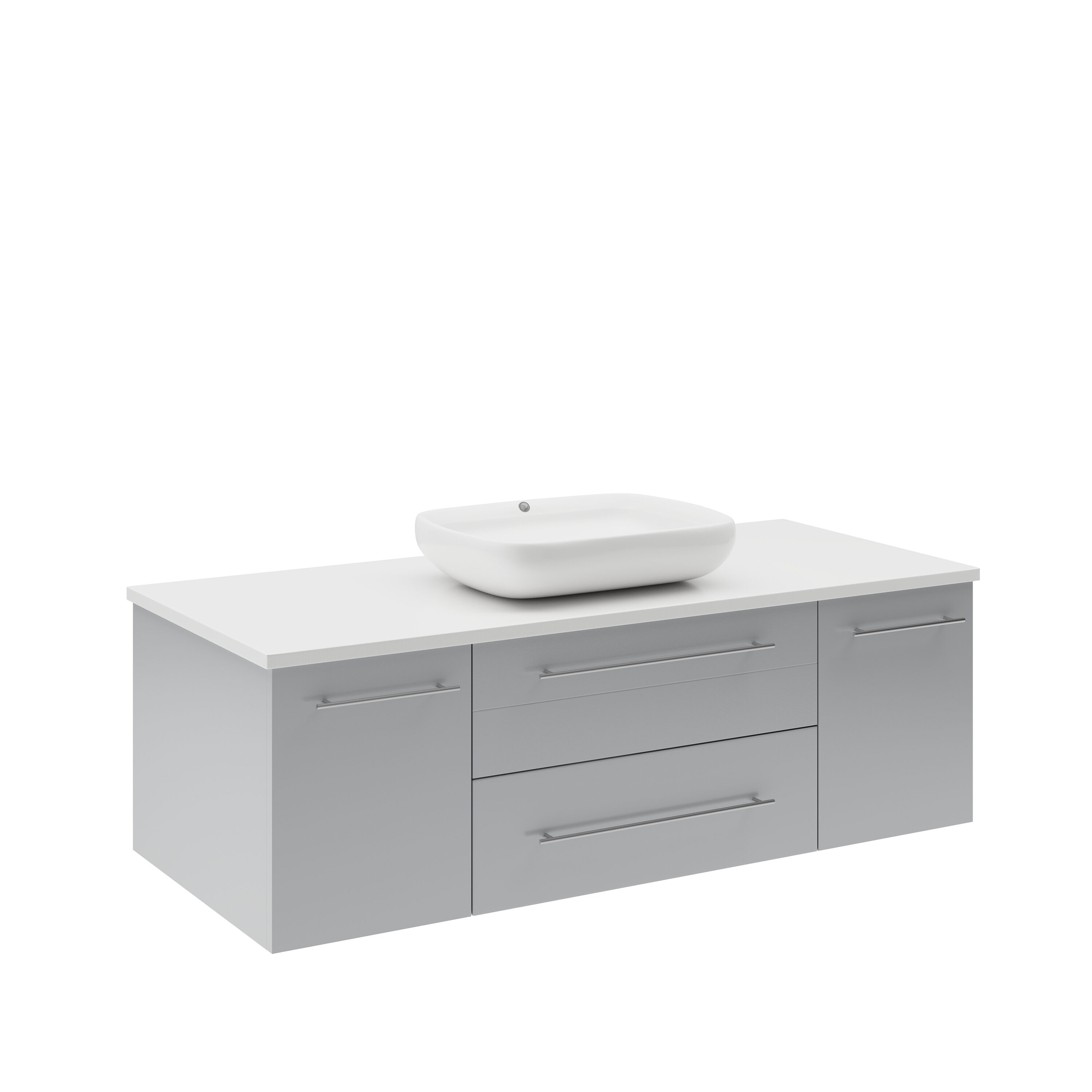 Fresca FCB6148GR-VSL-CWH-V Bath-Vanity-Combo - View #2