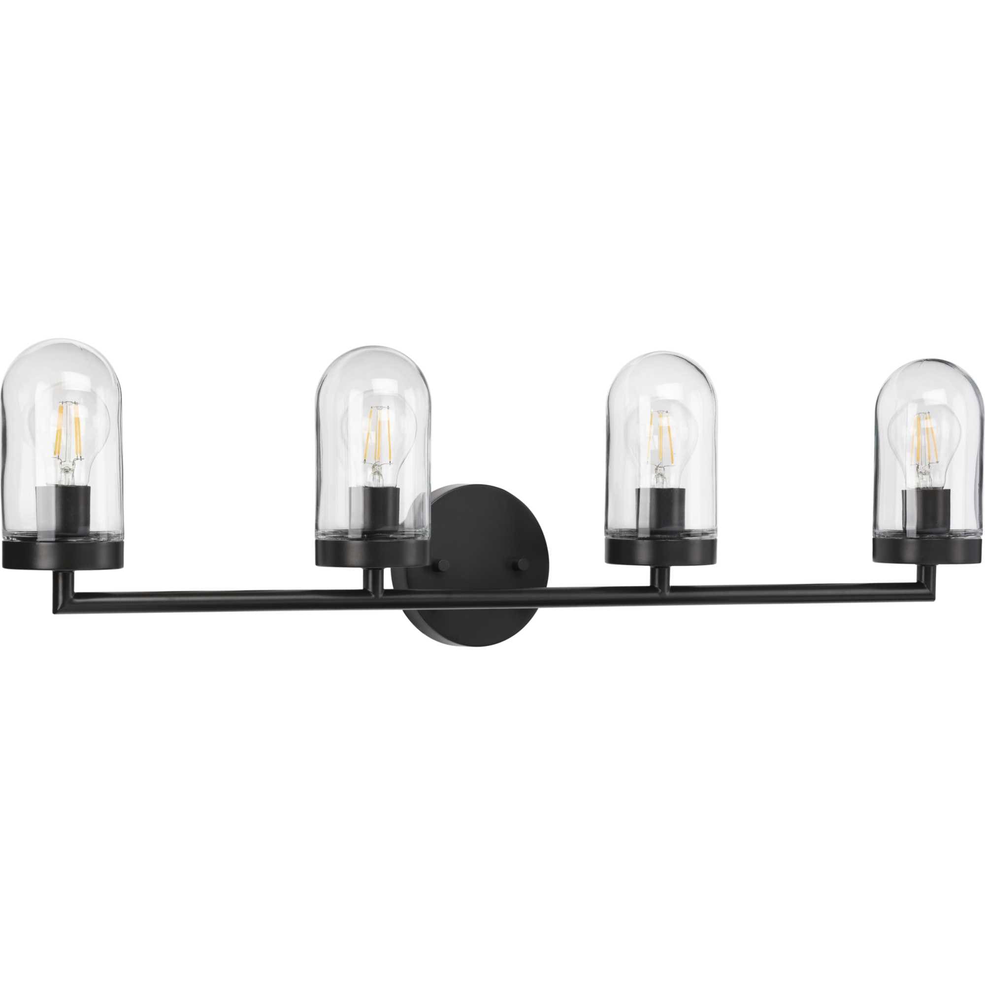 Progress Lighting P300177-143 Signal 33.5-in 4-Light Graphite Coastal Vanity Light
